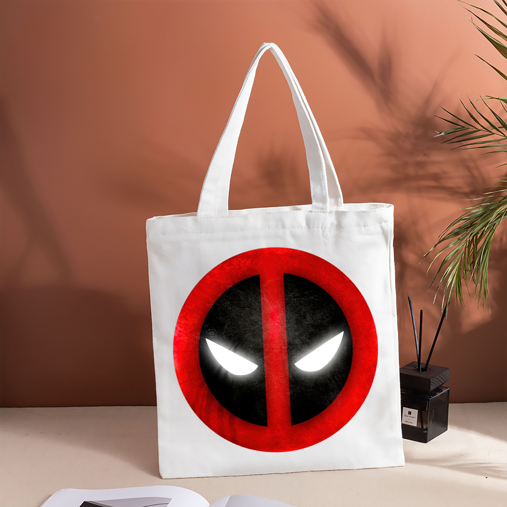 Deadpool デッドプール 縦型キャンバス生地手提げバッグ　トートバッグ