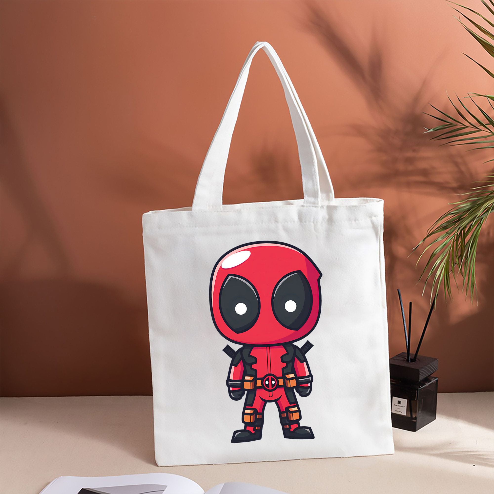 Deadpool デッドプール 縦型キャンバス生地手提げバッグ　トートバッグ