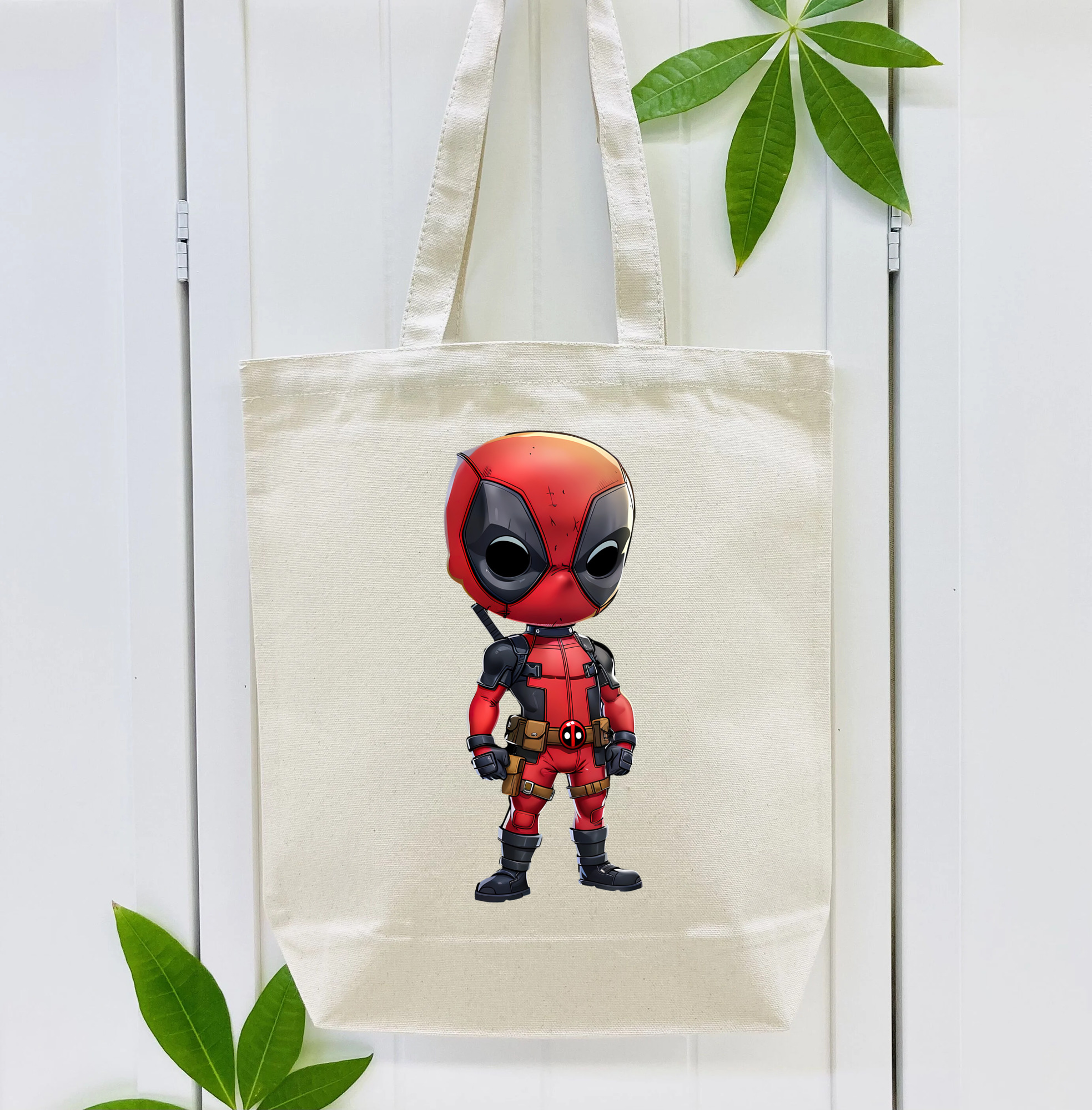 Deadpool デッドプール 縦型キャンバス生地手提げバッグ　トートバッグ
