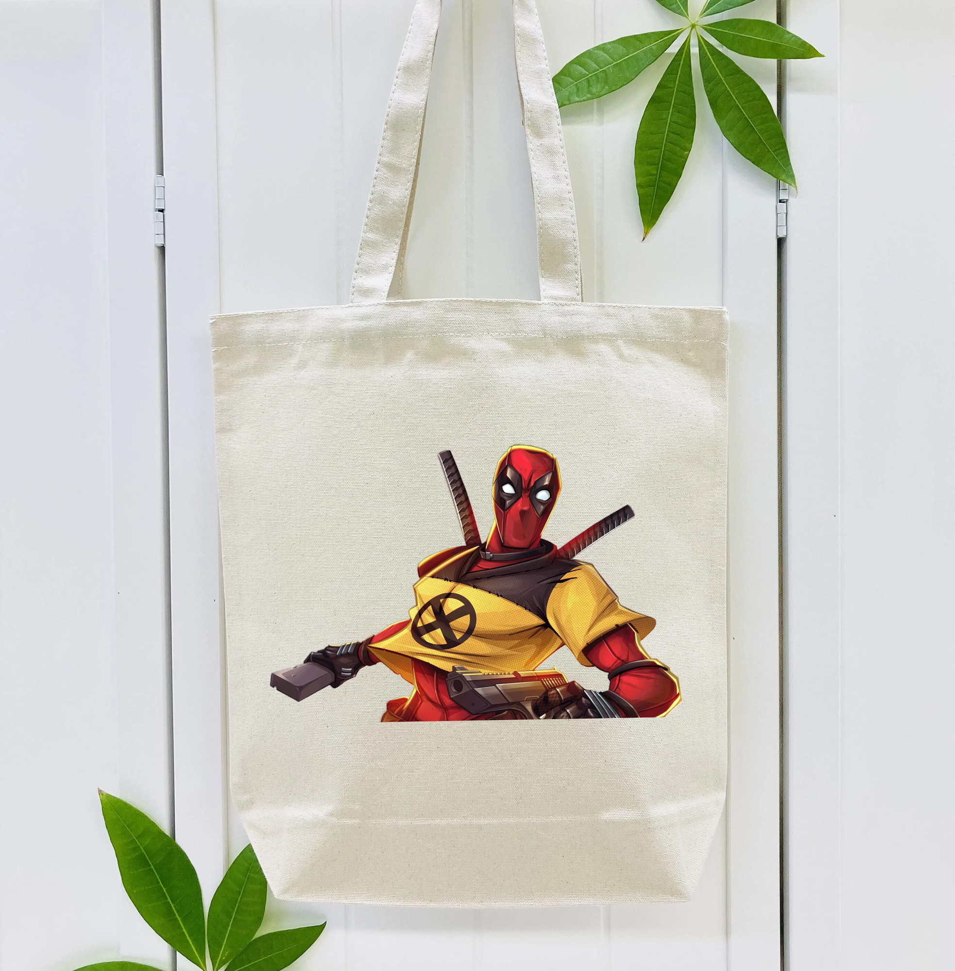 Deadpool デッドプール 縦型キャンバス生地手提げバッグ　トートバッグ