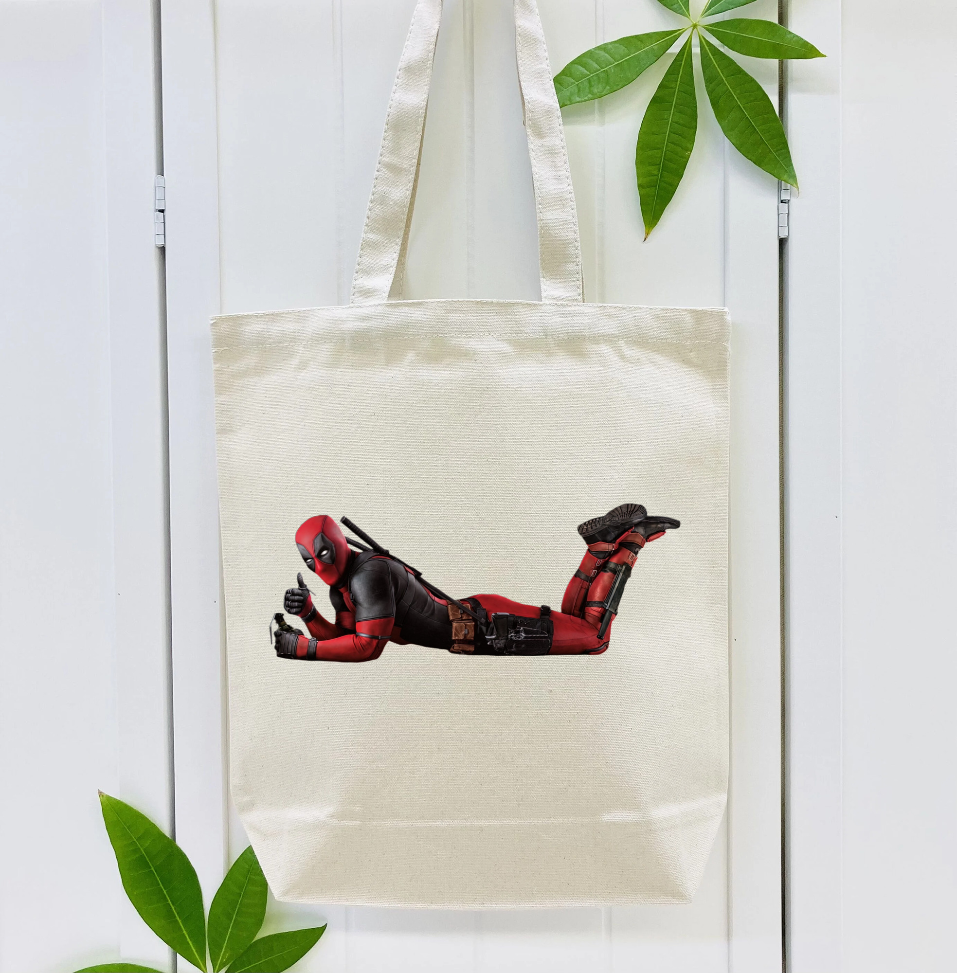 Deadpool デッドプール 縦型キャンバス生地手提げバッグ　トートバッグ
