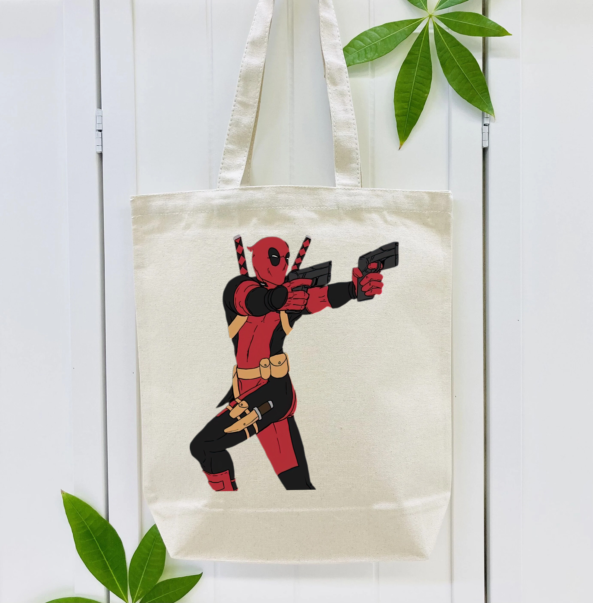 Deadpool デッドプール 縦型キャンバス生地手提げバッグ　トートバッグ