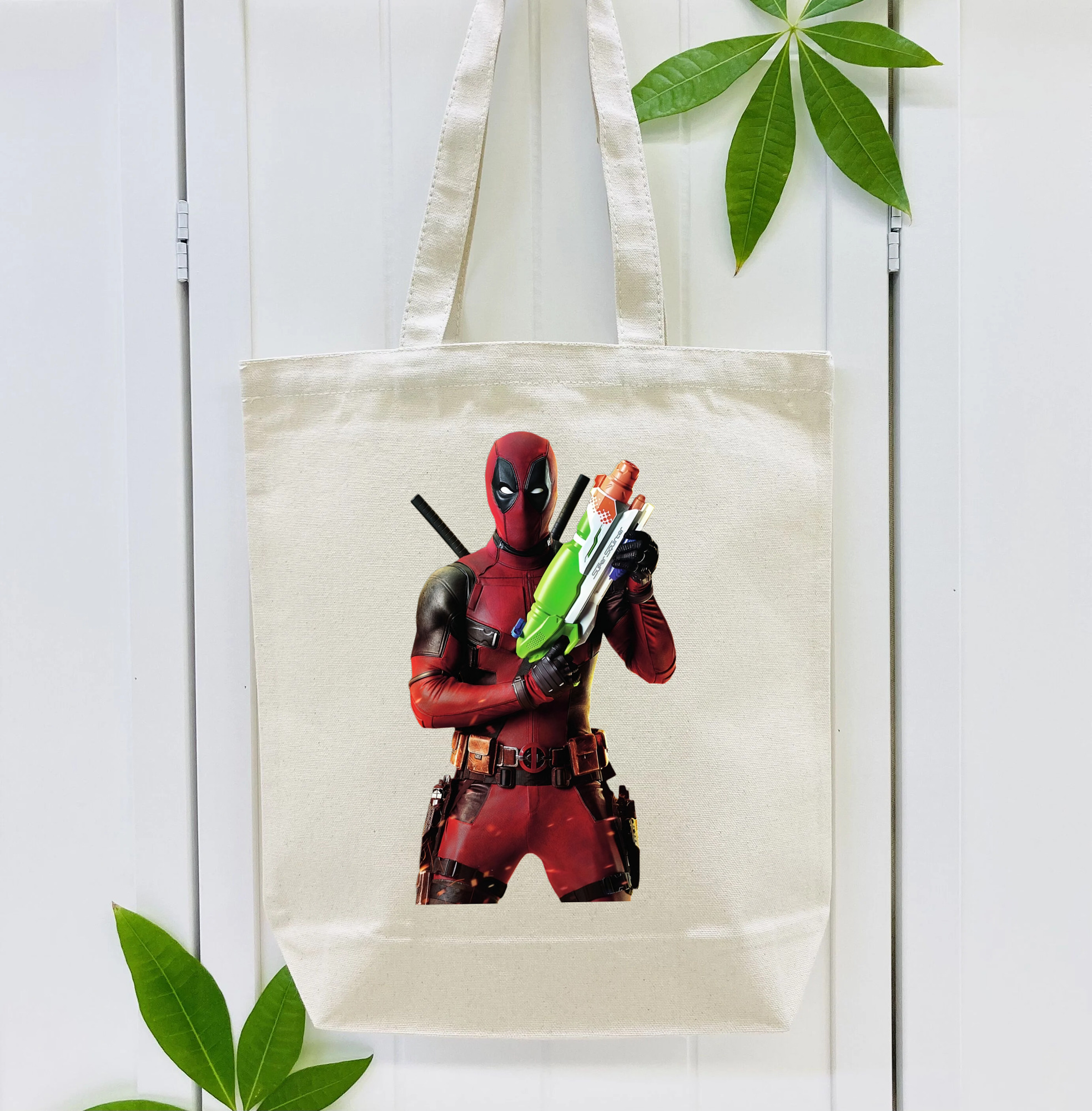 Deadpool デッドプール 縦型キャンバス生地手提げバッグ　トートバッグ