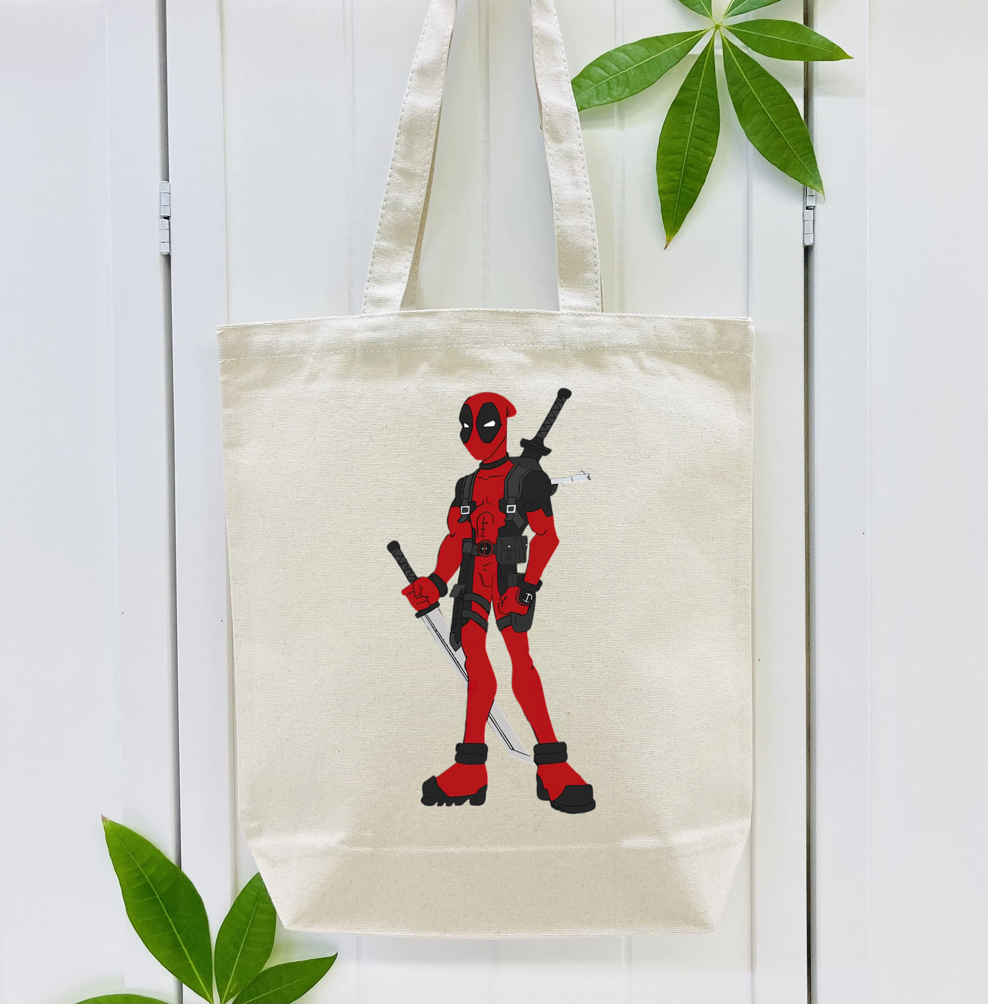 Deadpool デッドプール 縦型キャンバス生地手提げバッグ　トートバッグ