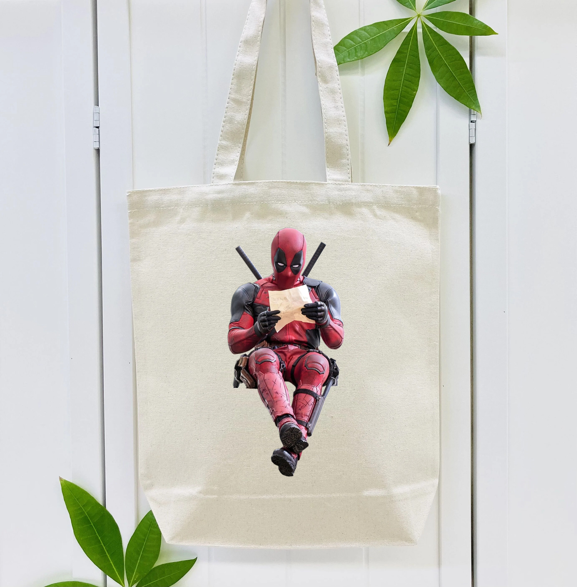 Deadpool デッドプール 縦型キャンバス生地手提げバッグ　トートバッグ