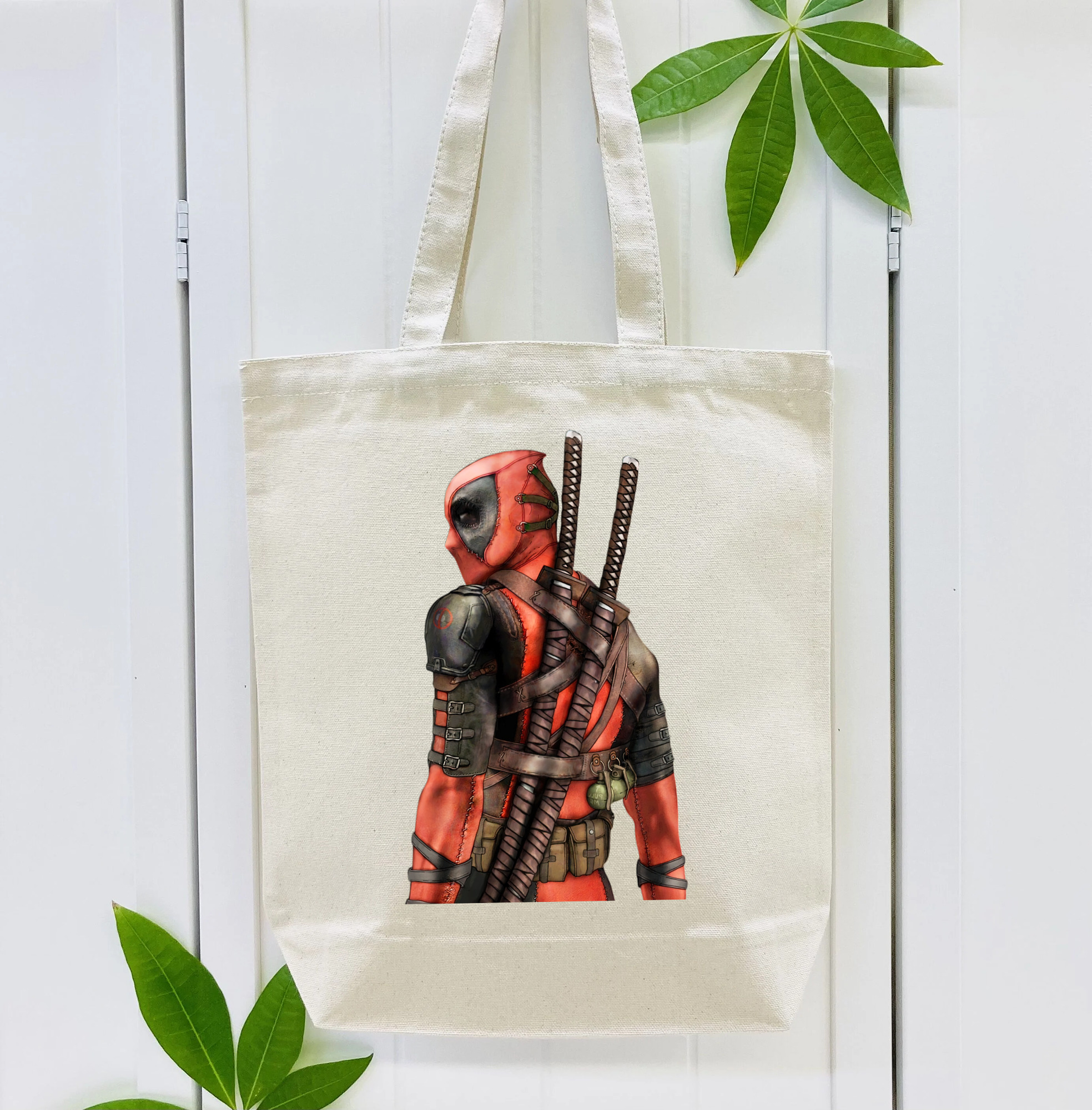 Deadpool デッドプール 縦型キャンバス生地手提げバッグ　トートバッグ