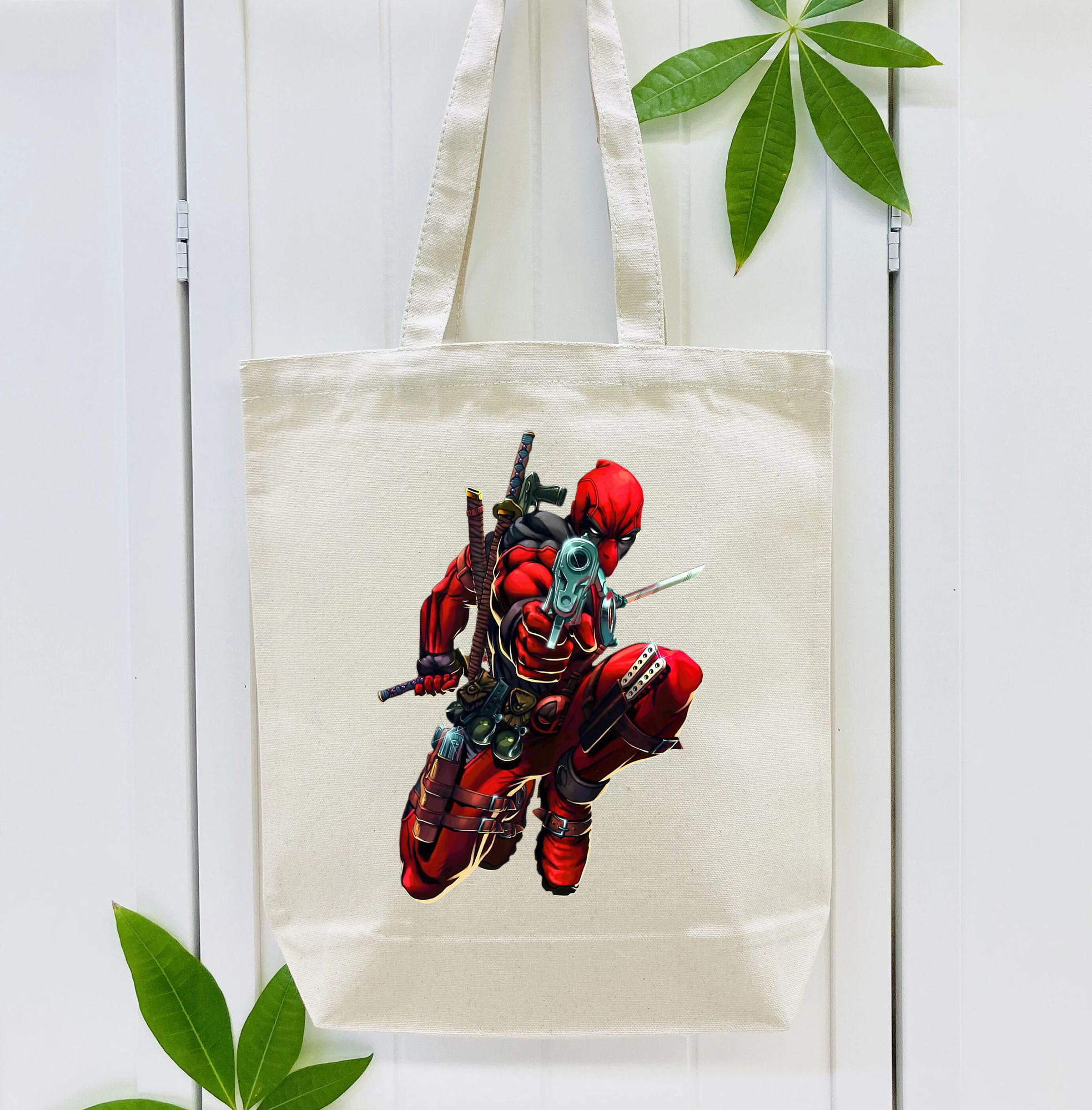 Deadpool デッドプール 縦型キャンバス生地手提げバッグ　トートバッグ