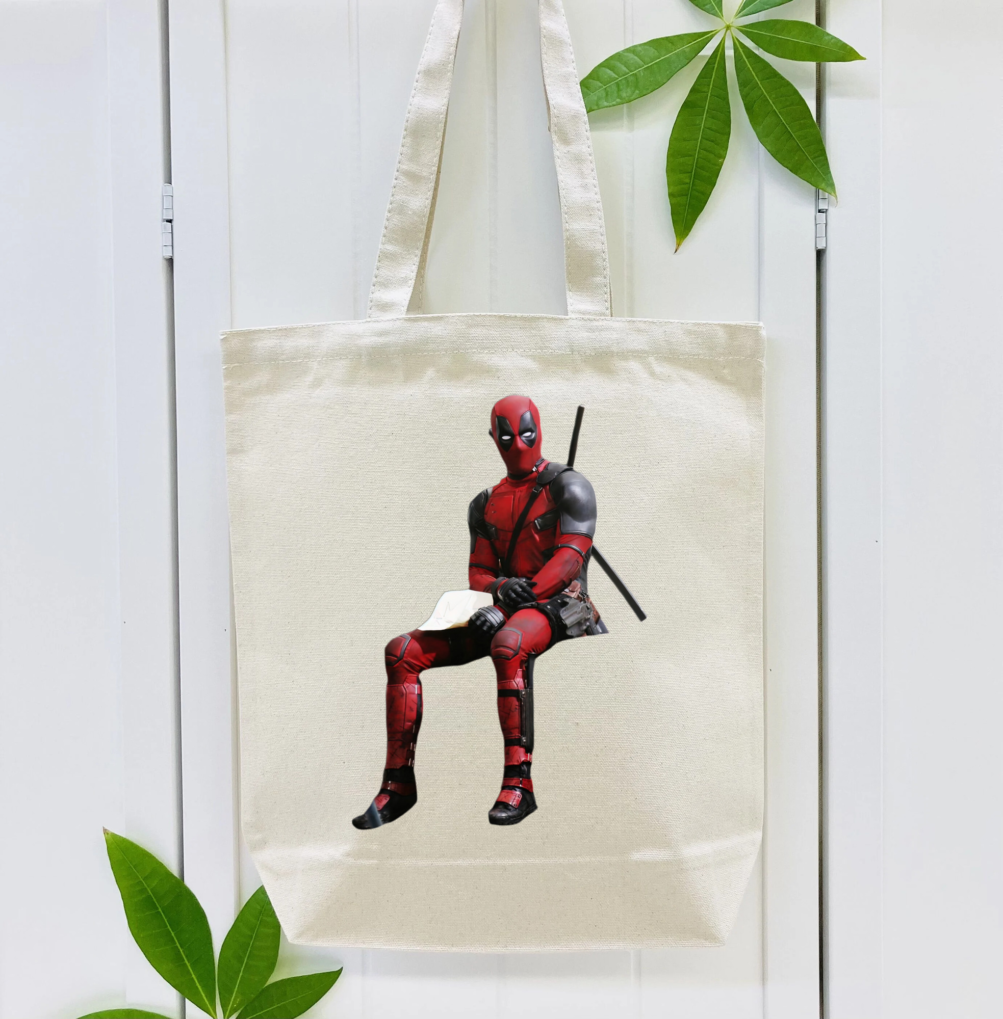Deadpool デッドプール 縦型キャンバス生地手提げバッグ　トートバッグ