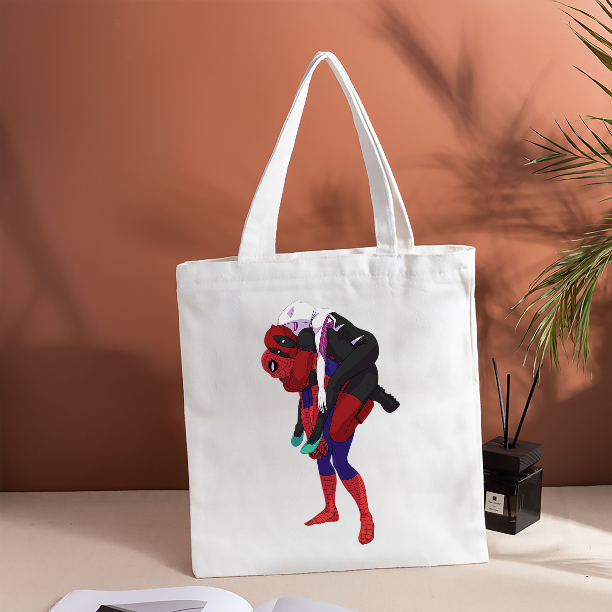 Deadpool デッドプール 縦型キャンバス生地手提げバッグ　トートバッグ