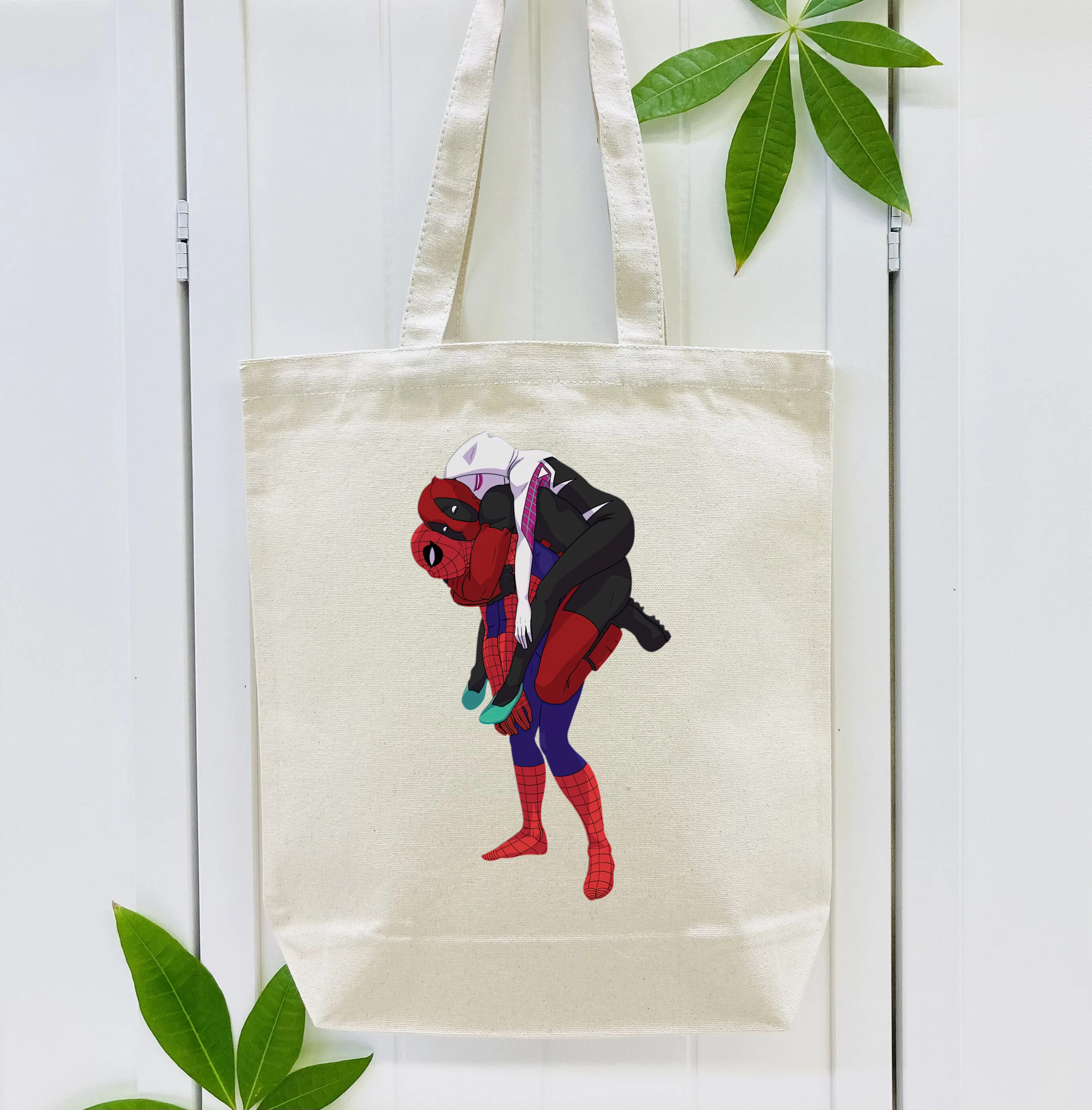 Deadpool デッドプール 縦型キャンバス生地手提げバッグ　トートバッグ