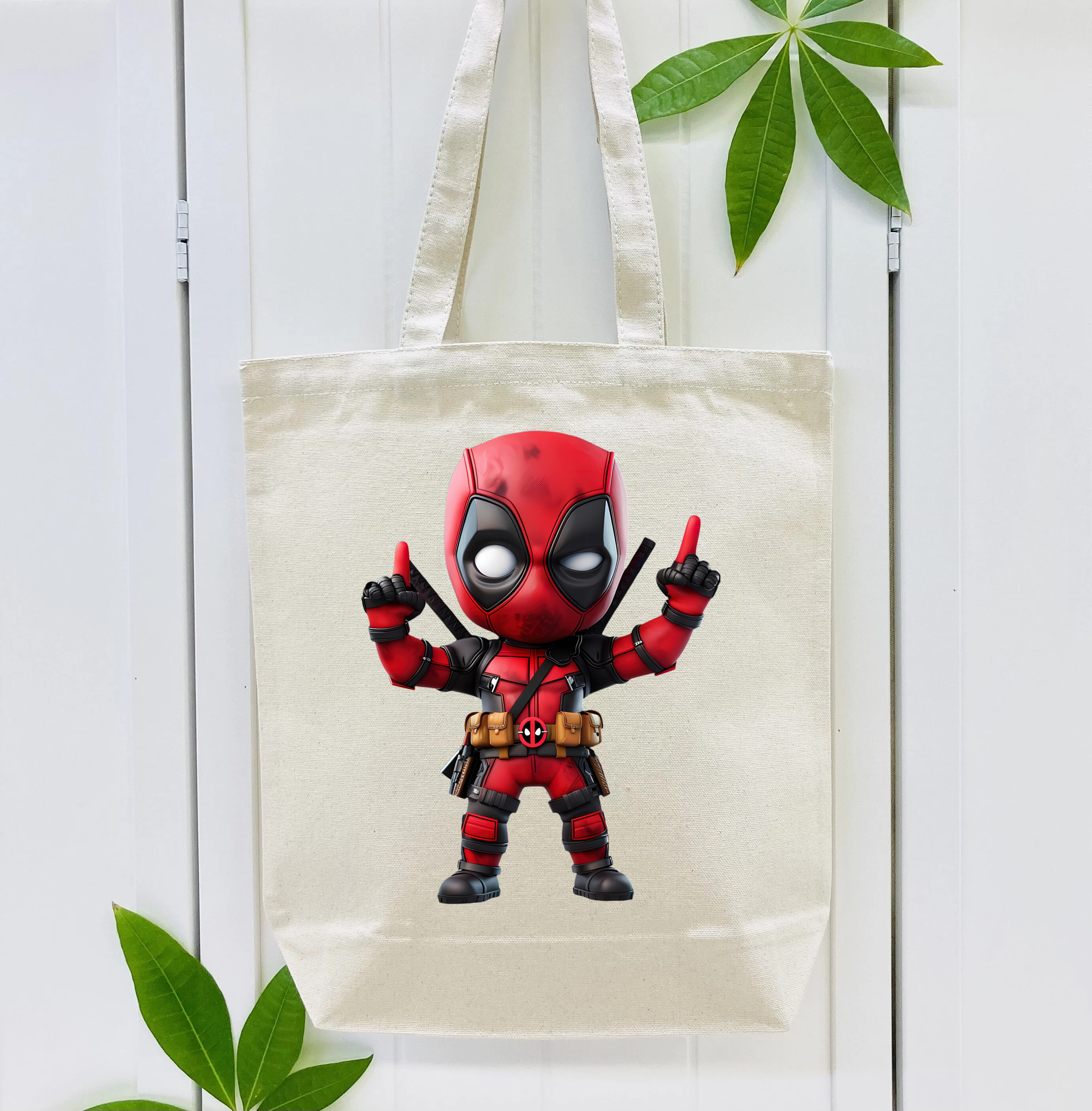 Deadpool デッドプール 縦型キャンバス生地手提げバッグ　トートバッグ