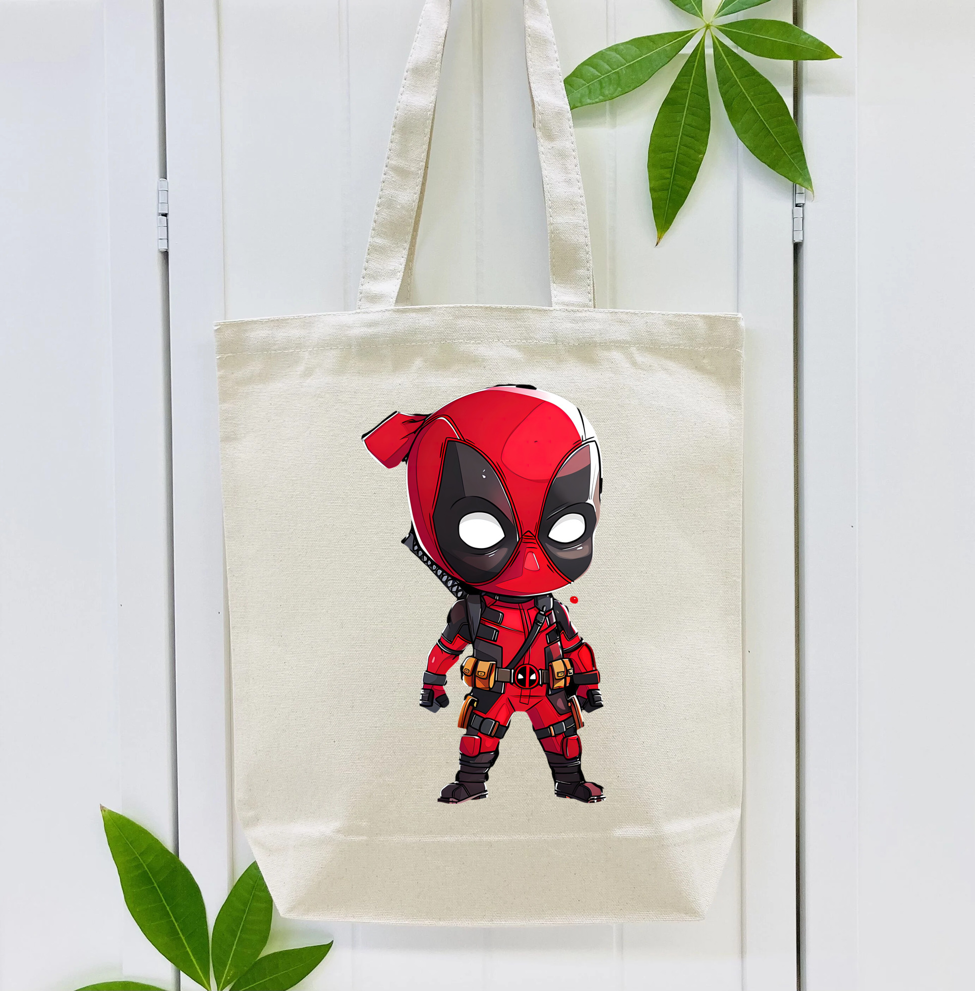 Deadpool デッドプール 縦型キャンバス生地手提げバッグ　トートバッグ
