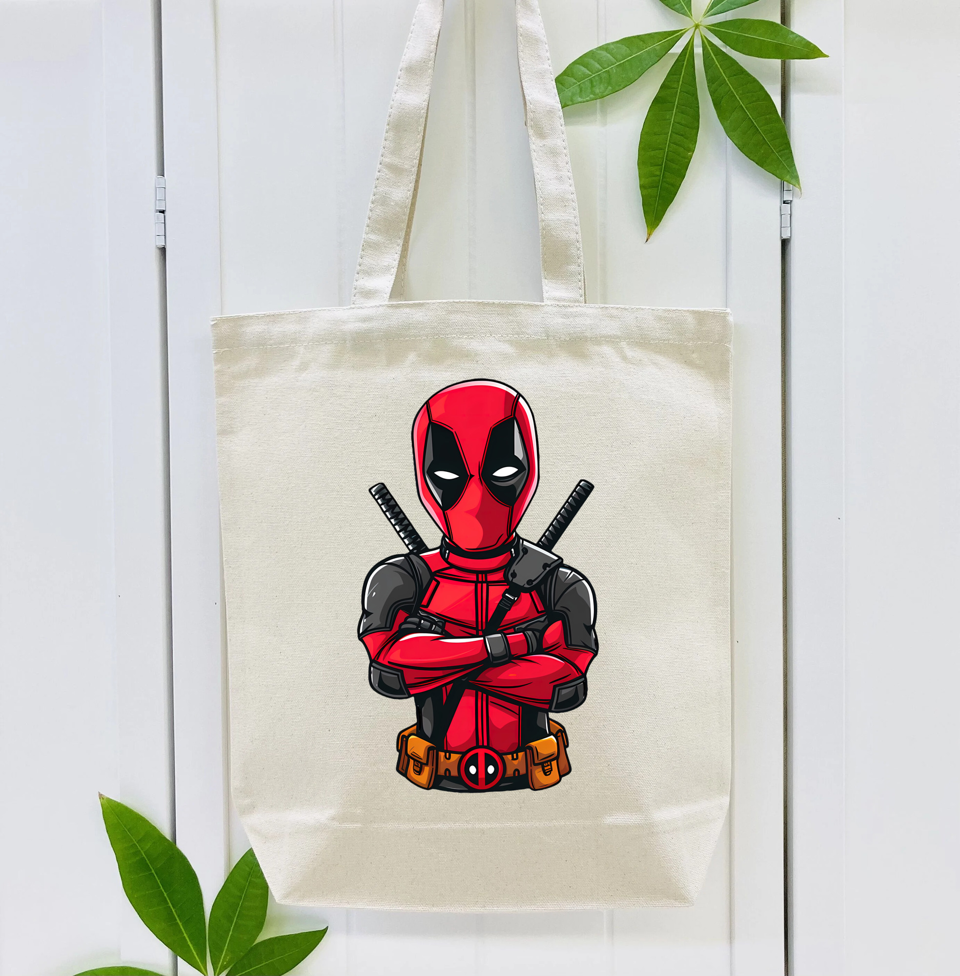 Deadpool デッドプール 縦型キャンバス生地手提げバッグ　トートバッグ