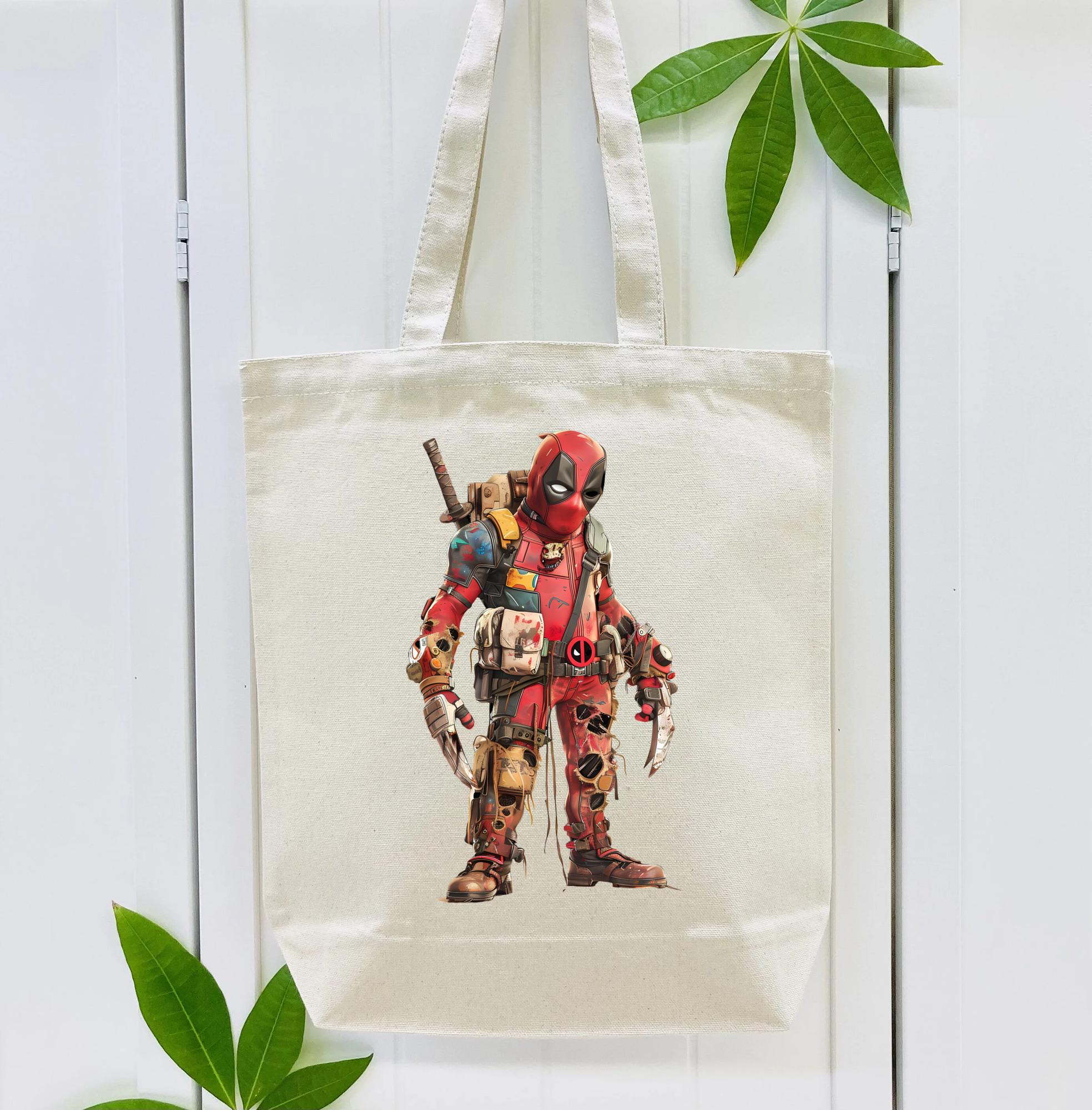 Deadpool デッドプール 縦型キャンバス生地手提げバッグ　トートバッグ