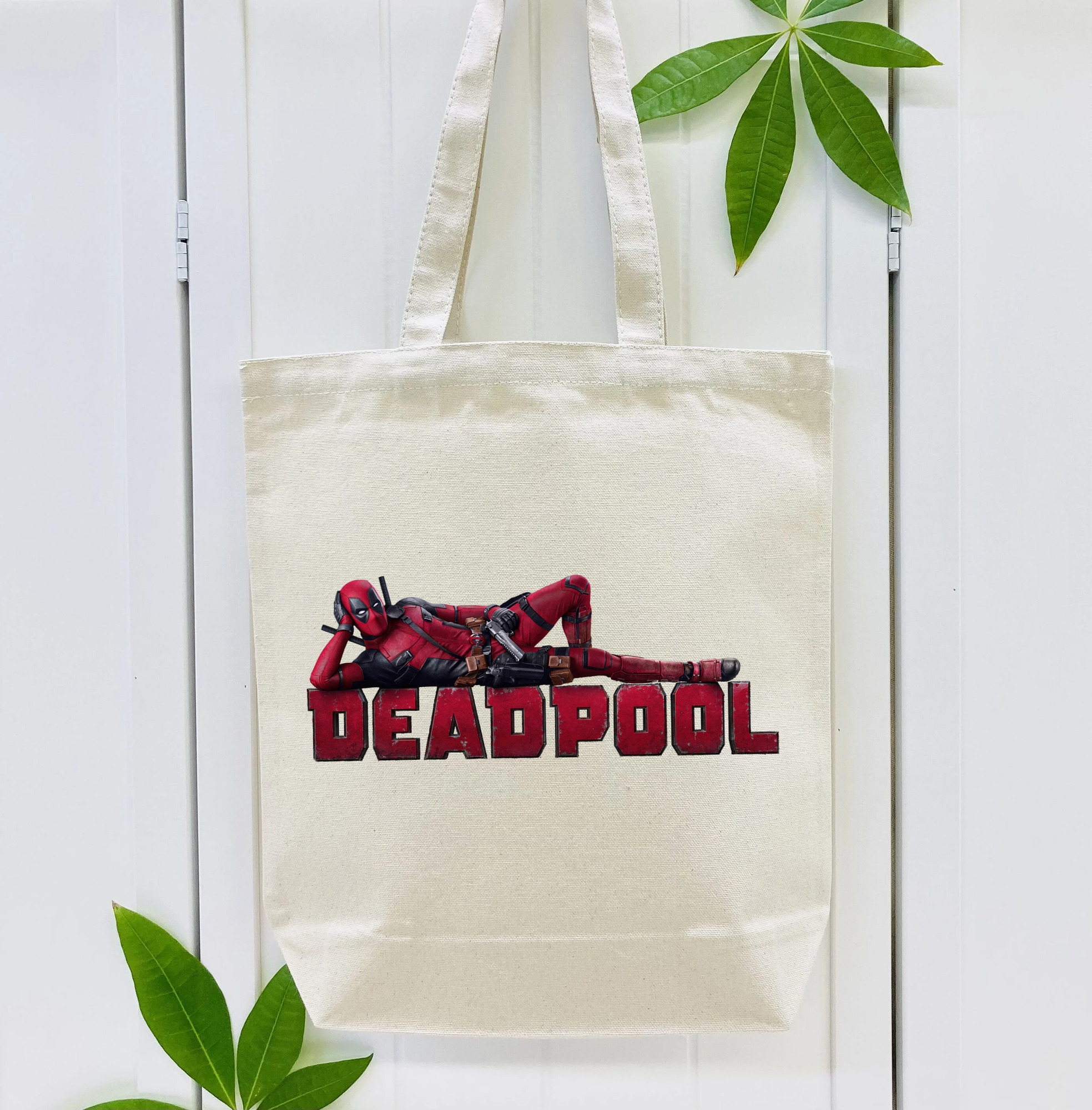 Deadpool デッドプール 縦型キャンバス生地手提げバッグ　トートバッグ