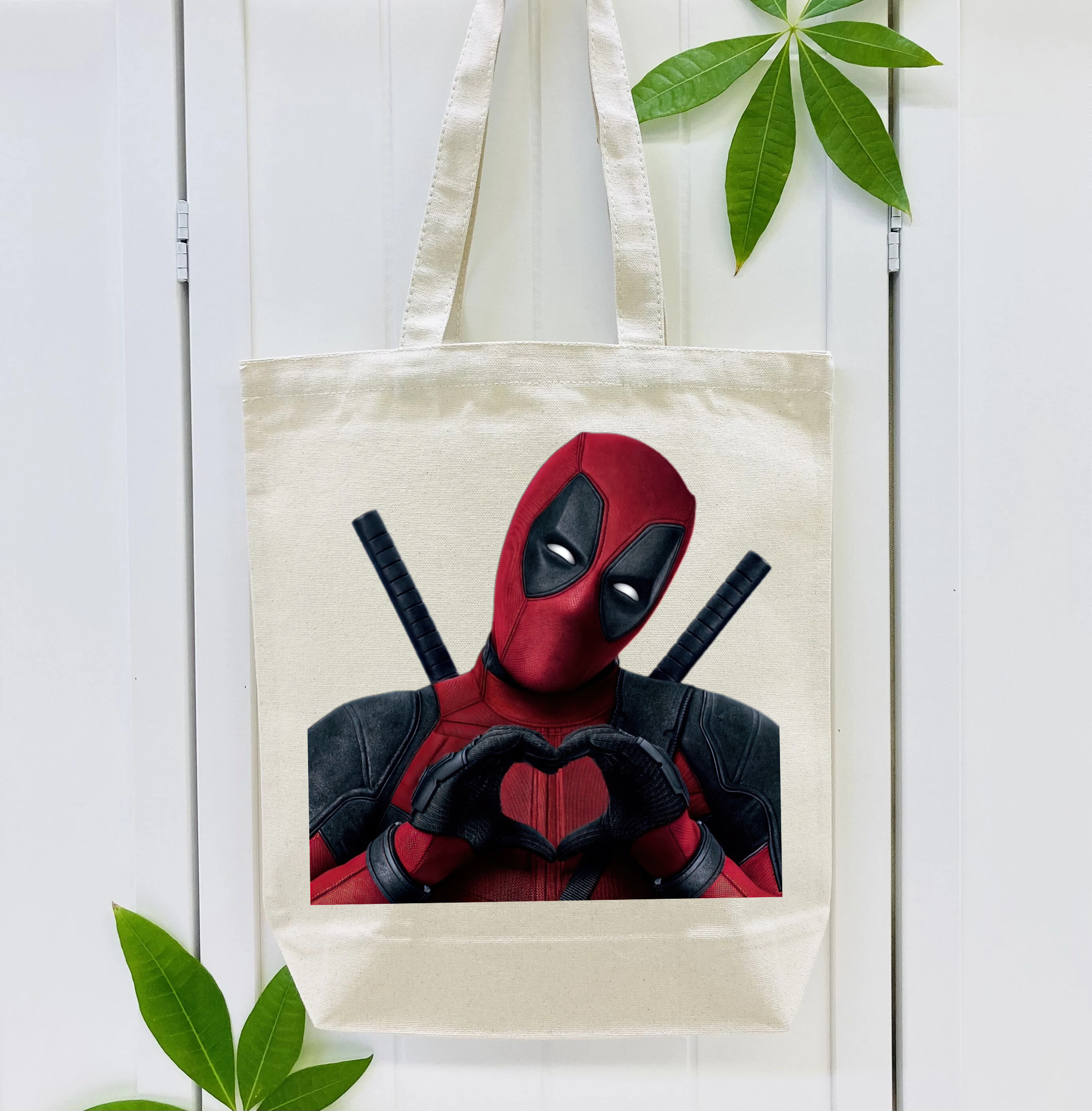 Deadpool デッドプール 縦型キャンバス生地手提げバッグ　トートバッグ