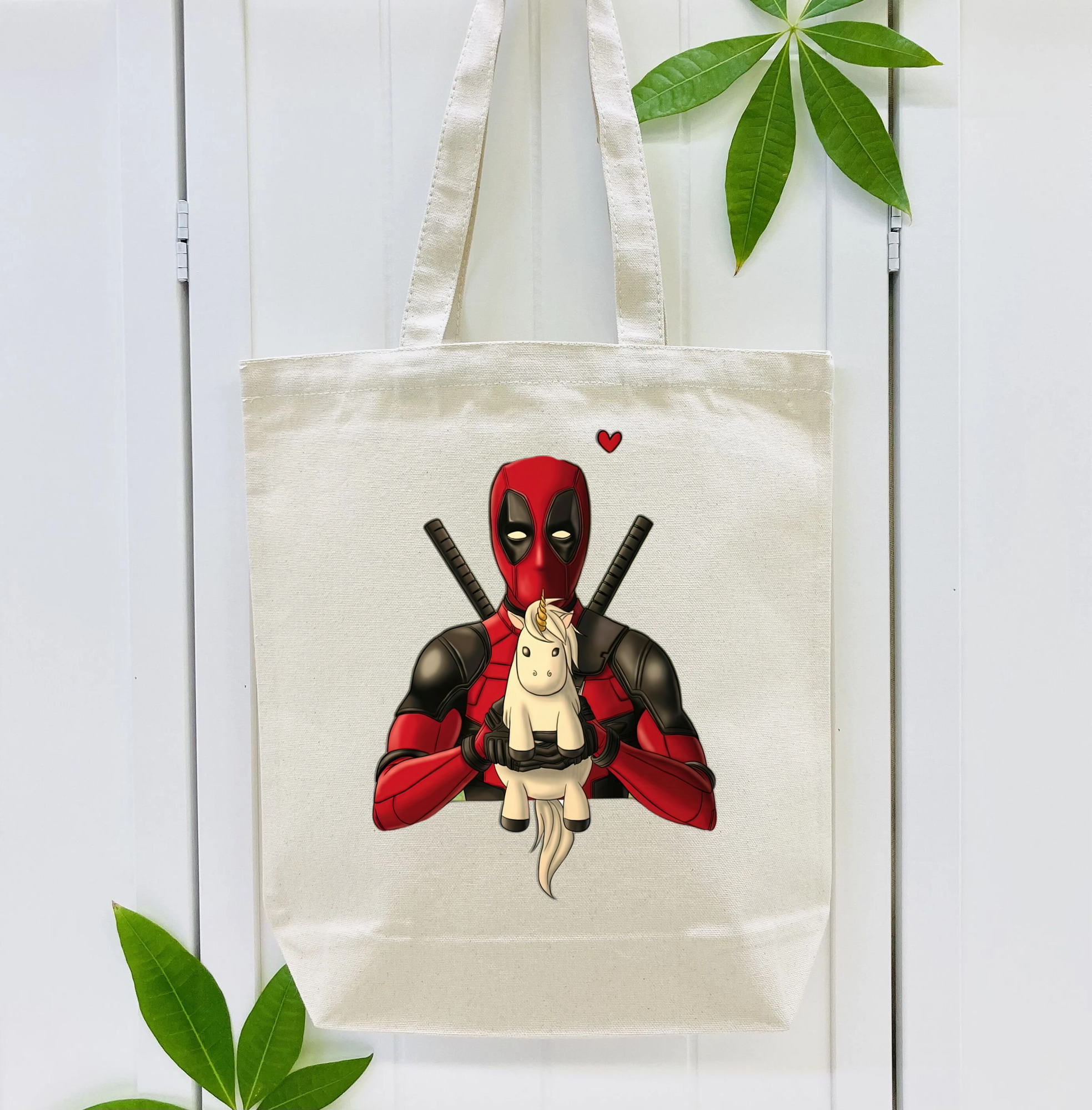 Deadpool デッドプール 縦型キャンバス生地手提げバッグ　トートバッグ