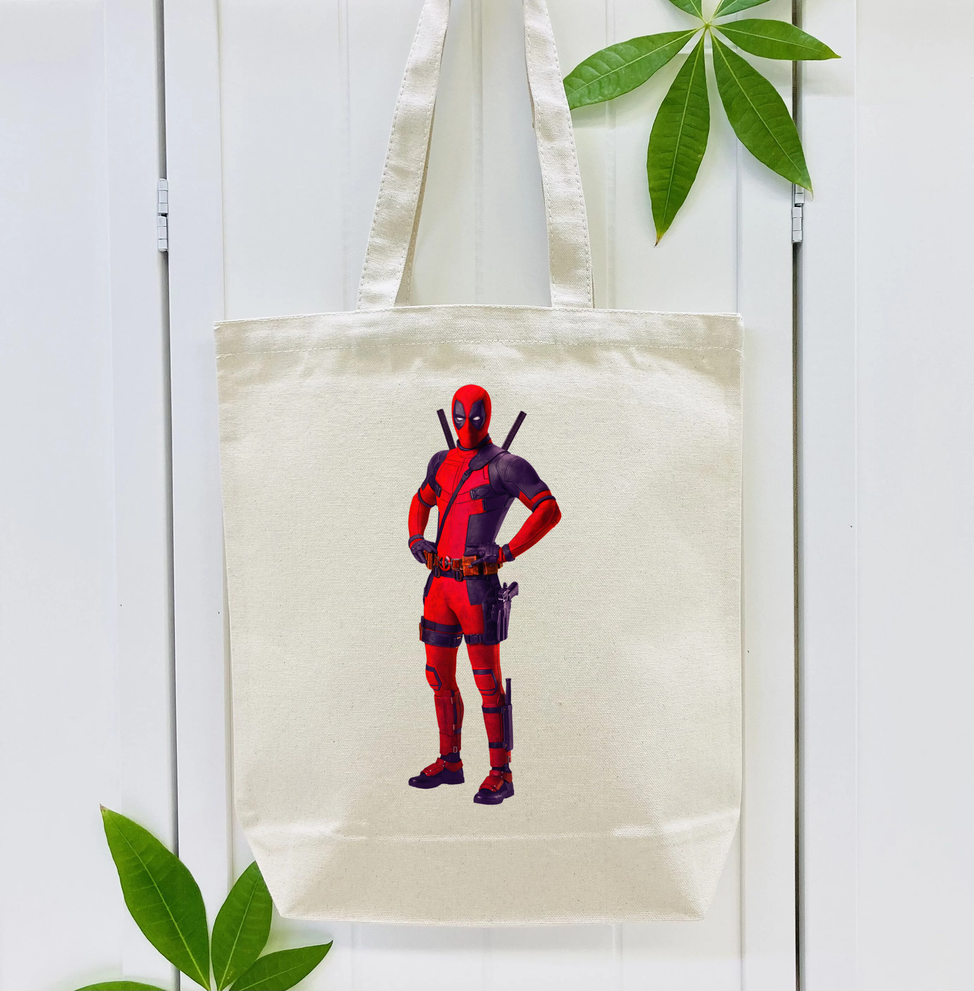 Deadpool デッドプール 縦型キャンバス生地手提げバッグ　トートバッグ