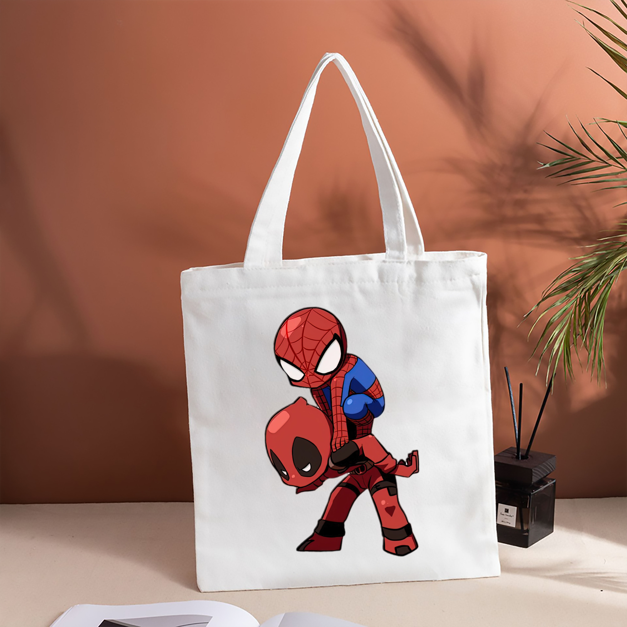 Deadpool デッドプール 縦型キャンバス生地手提げバッグ　トートバッグ