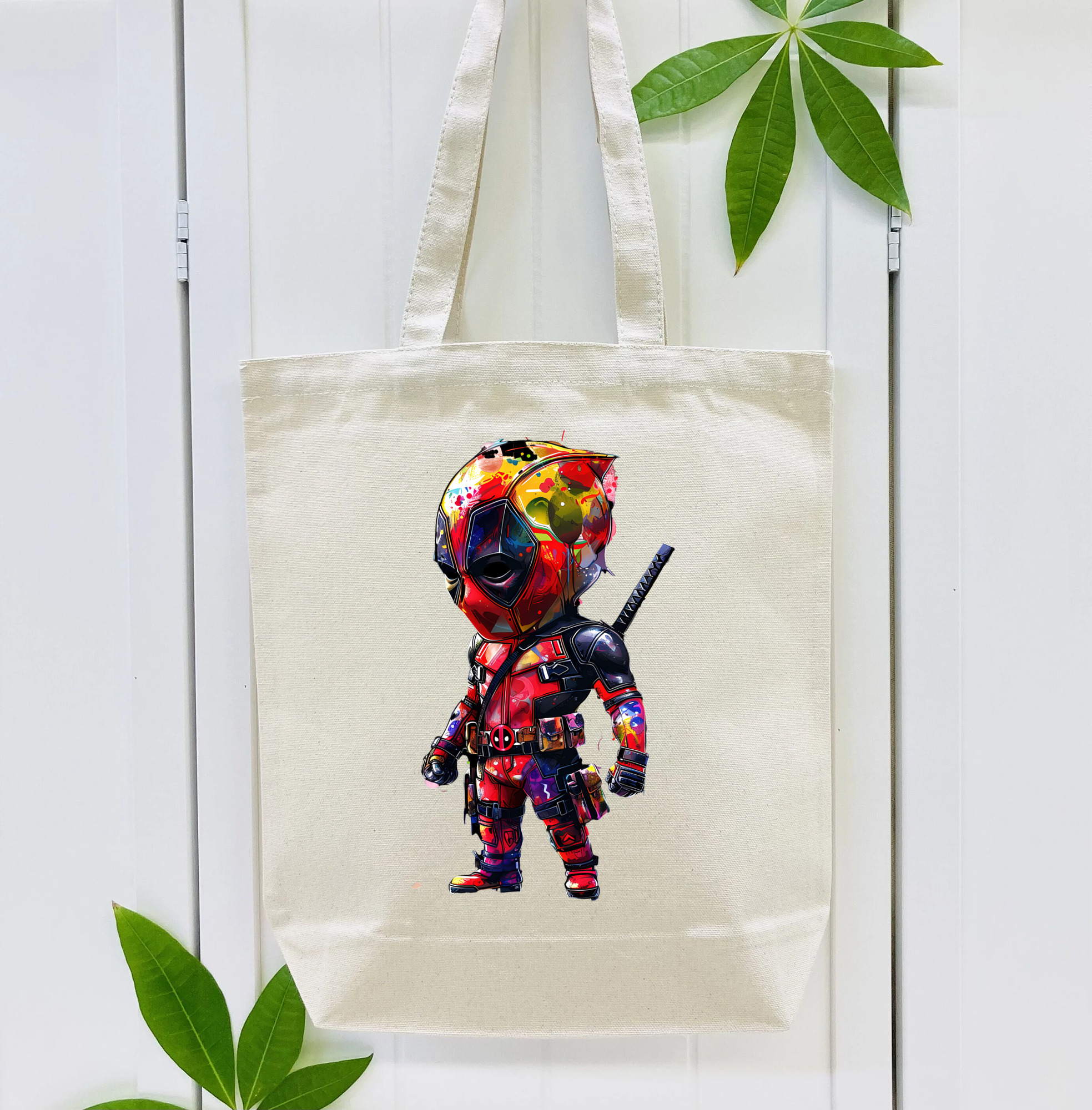 Deadpool デッドプール 縦型キャンバス生地手提げバッグ　トートバッグ
