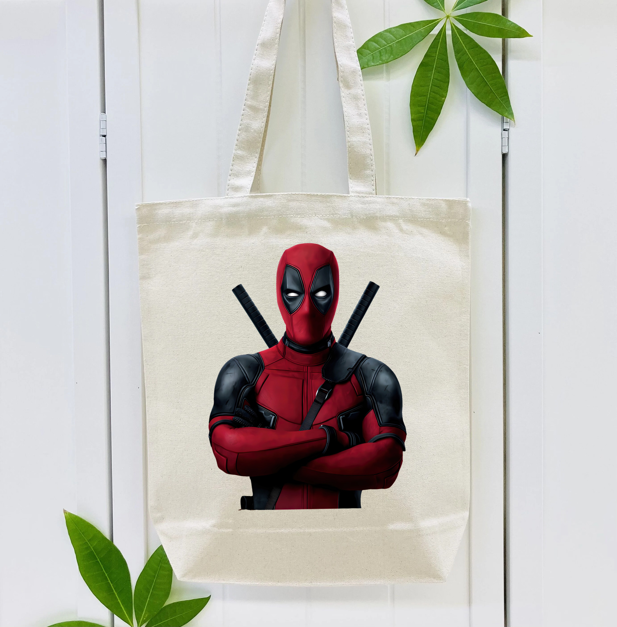 Deadpool デッドプール 縦型キャンバス生地手提げバッグ　トートバッグ