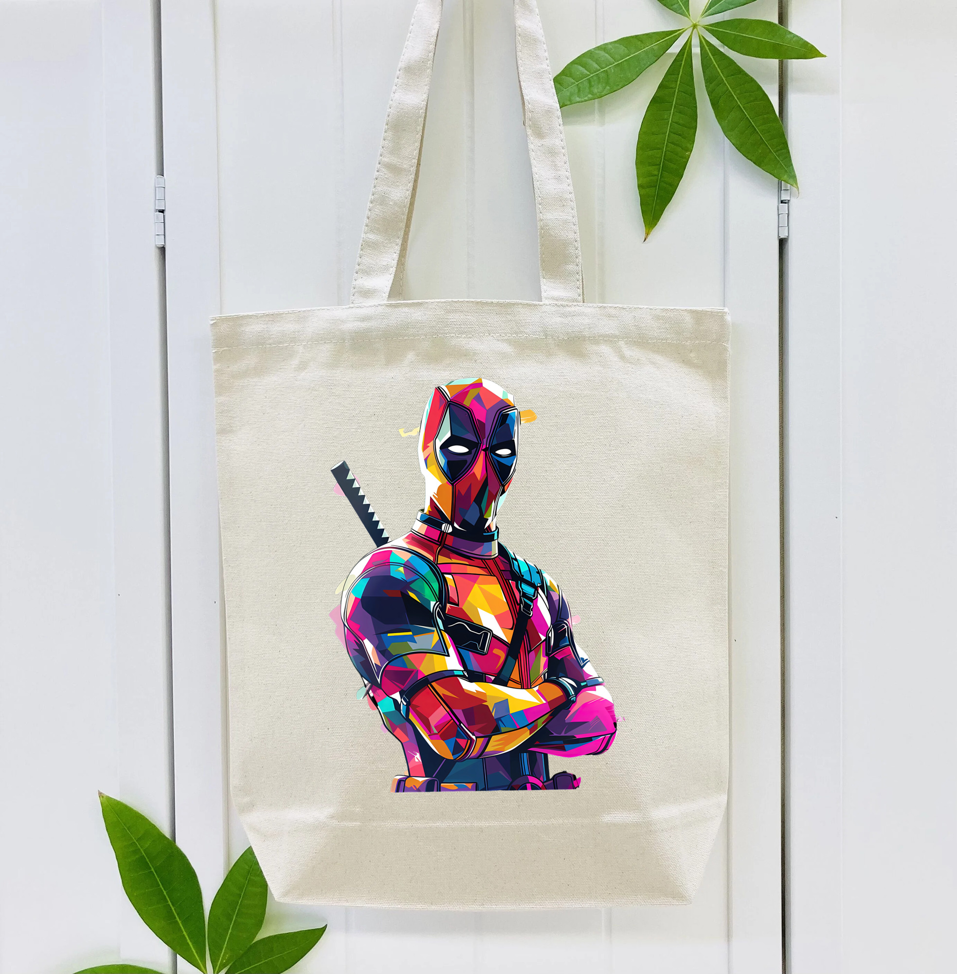 Deadpool デッドプール 縦型キャンバス生地手提げバッグ　トートバッグ
