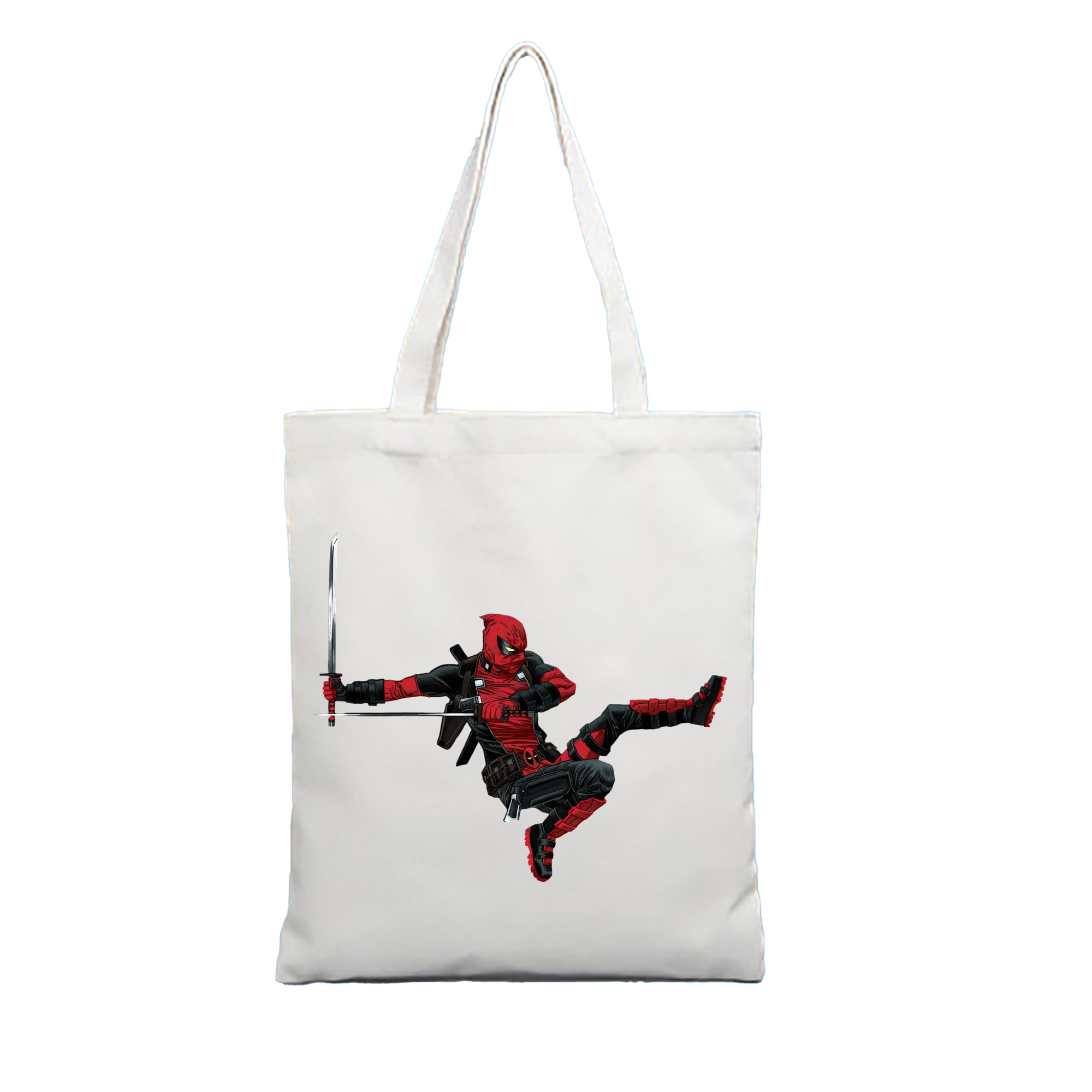 （画像用） Deadpool デッドプール 縦型キャンバス生地手提げバッグ　トートバッグ