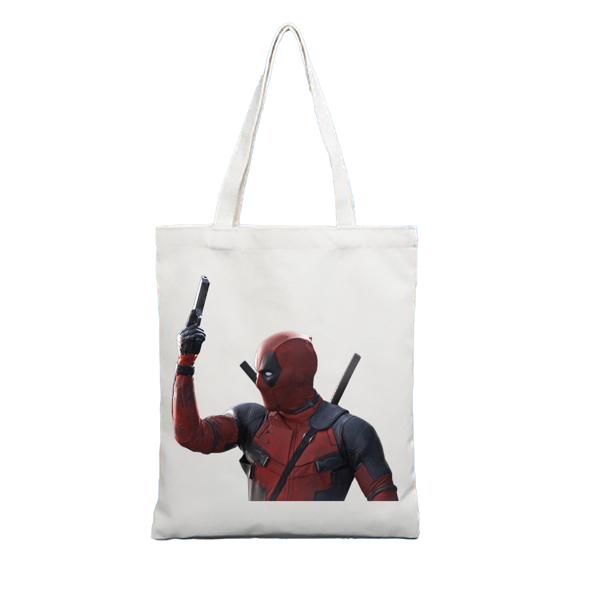（画像用） Deadpool デッドプール 縦型キャンバス生地手提げバッグ　トートバッグ