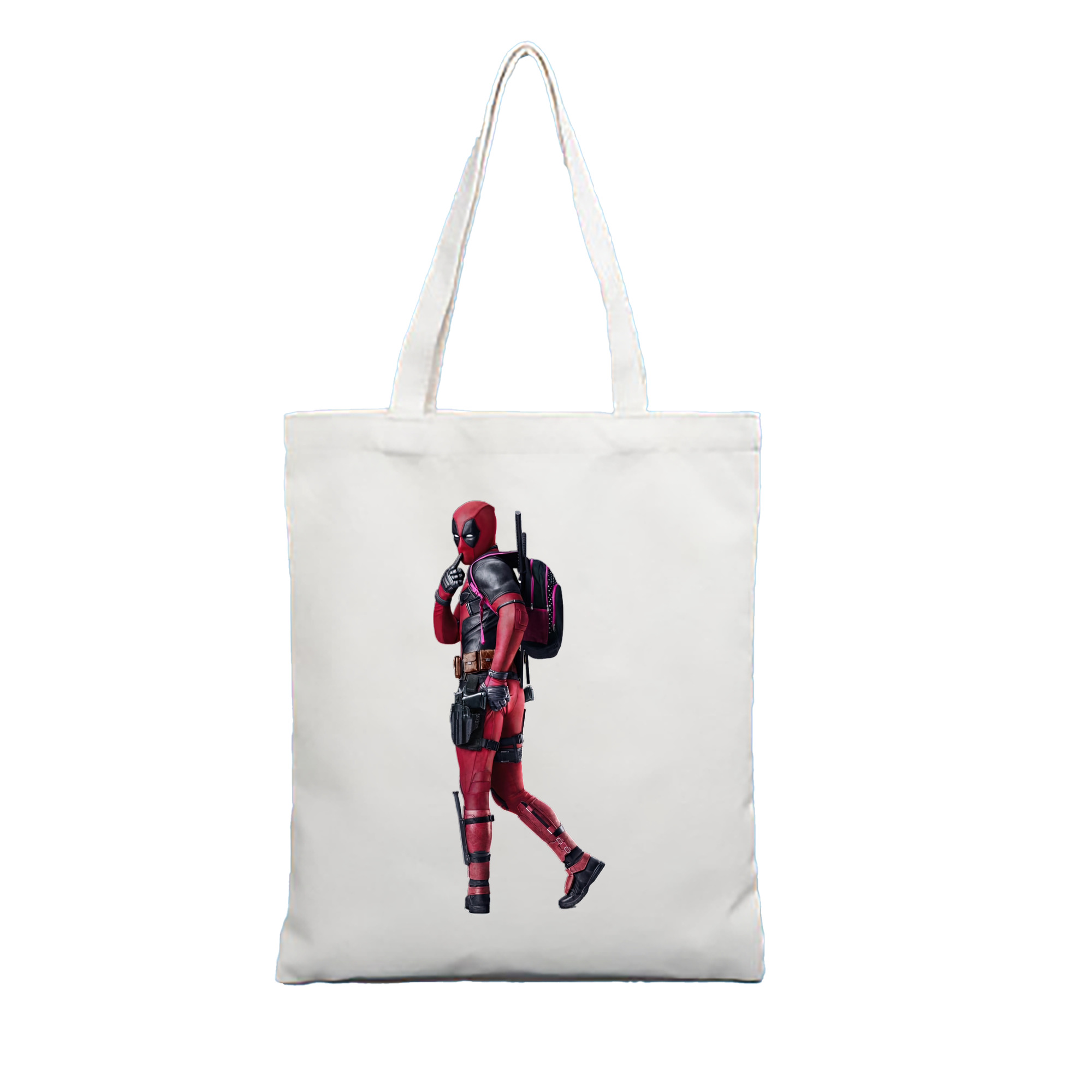 （画像用） Deadpool デッドプール 縦型キャンバス生地手提げバッグ　トートバッグ