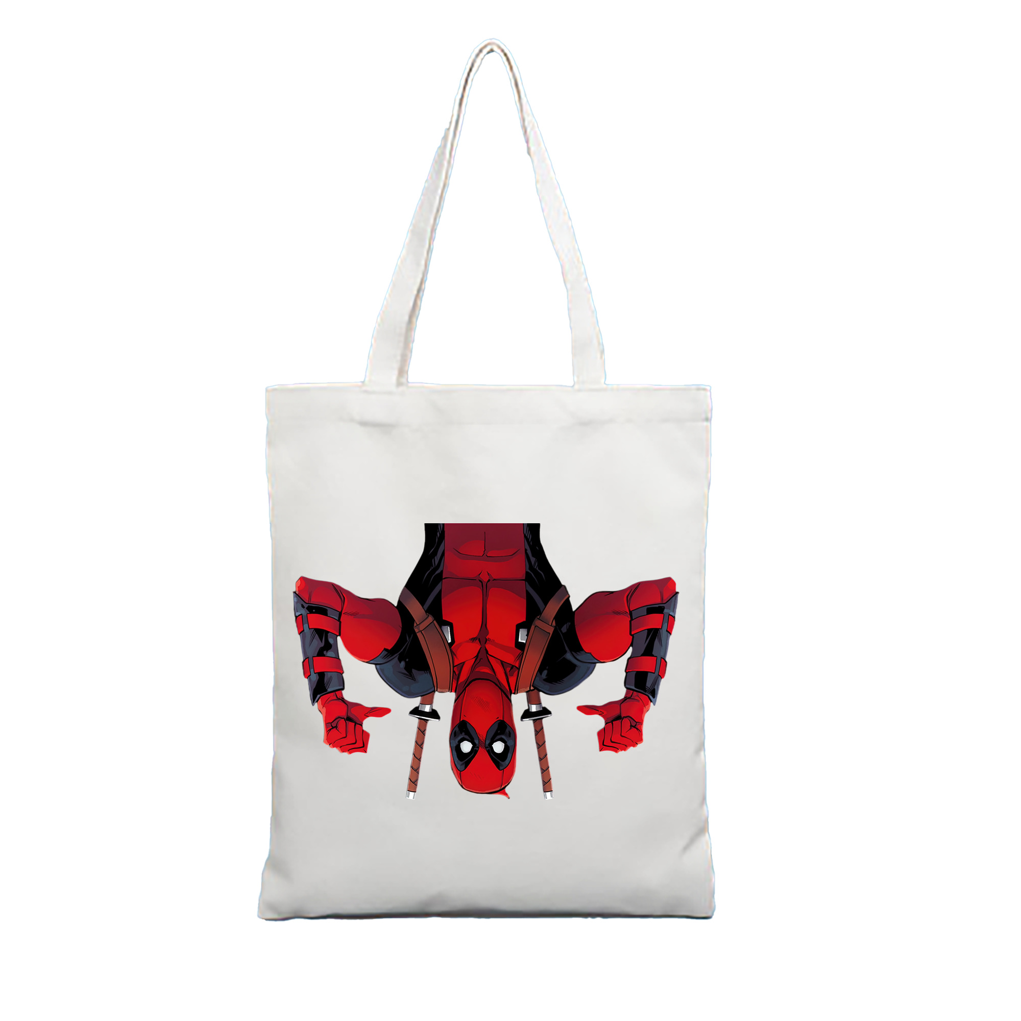 （画像用） Deadpool デッドプール 縦型キャンバス生地手提げバッグ　トートバッグ