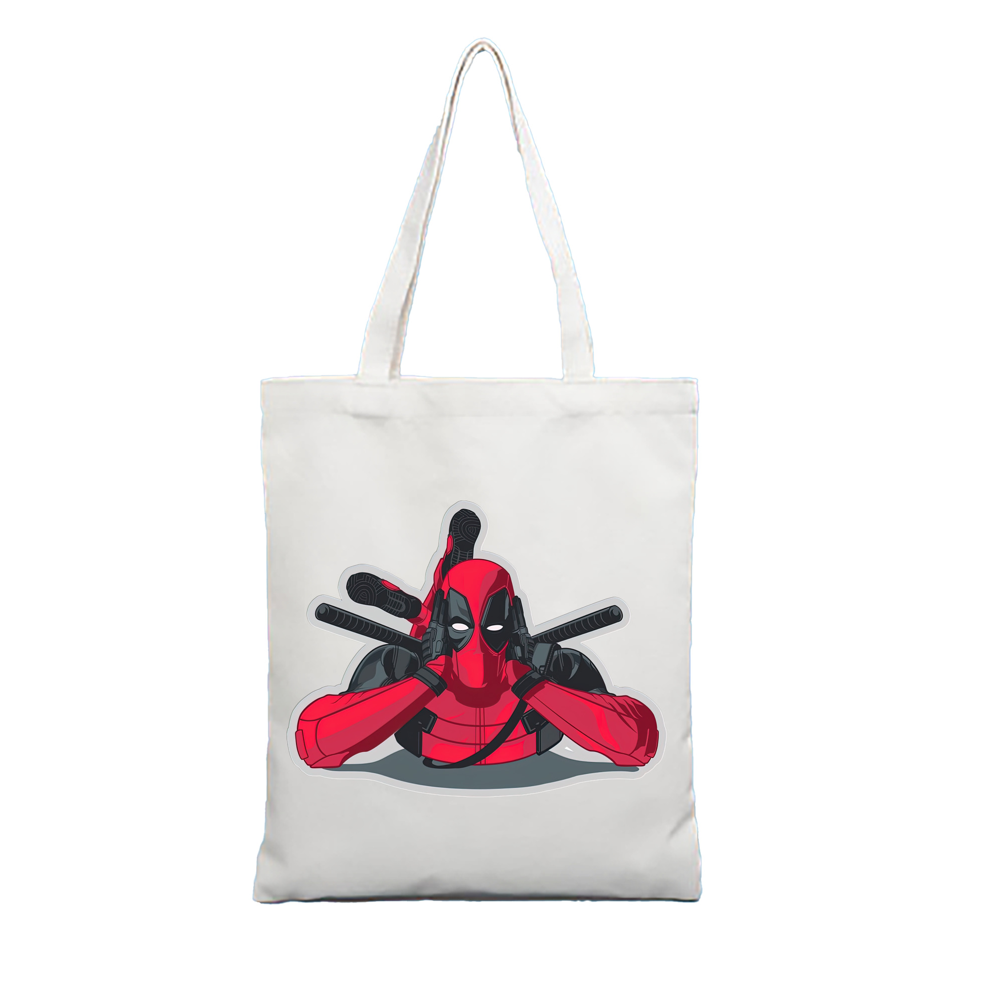（画像用） Deadpool デッドプール 縦型キャンバス生地手提げバッグ　トートバッグ