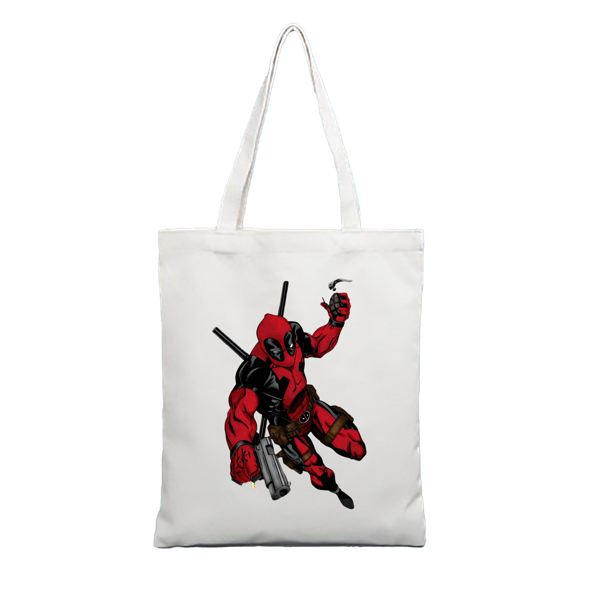 （画像用） Deadpool デッドプール 縦型キャンバス生地手提げバッグ　トートバッグ