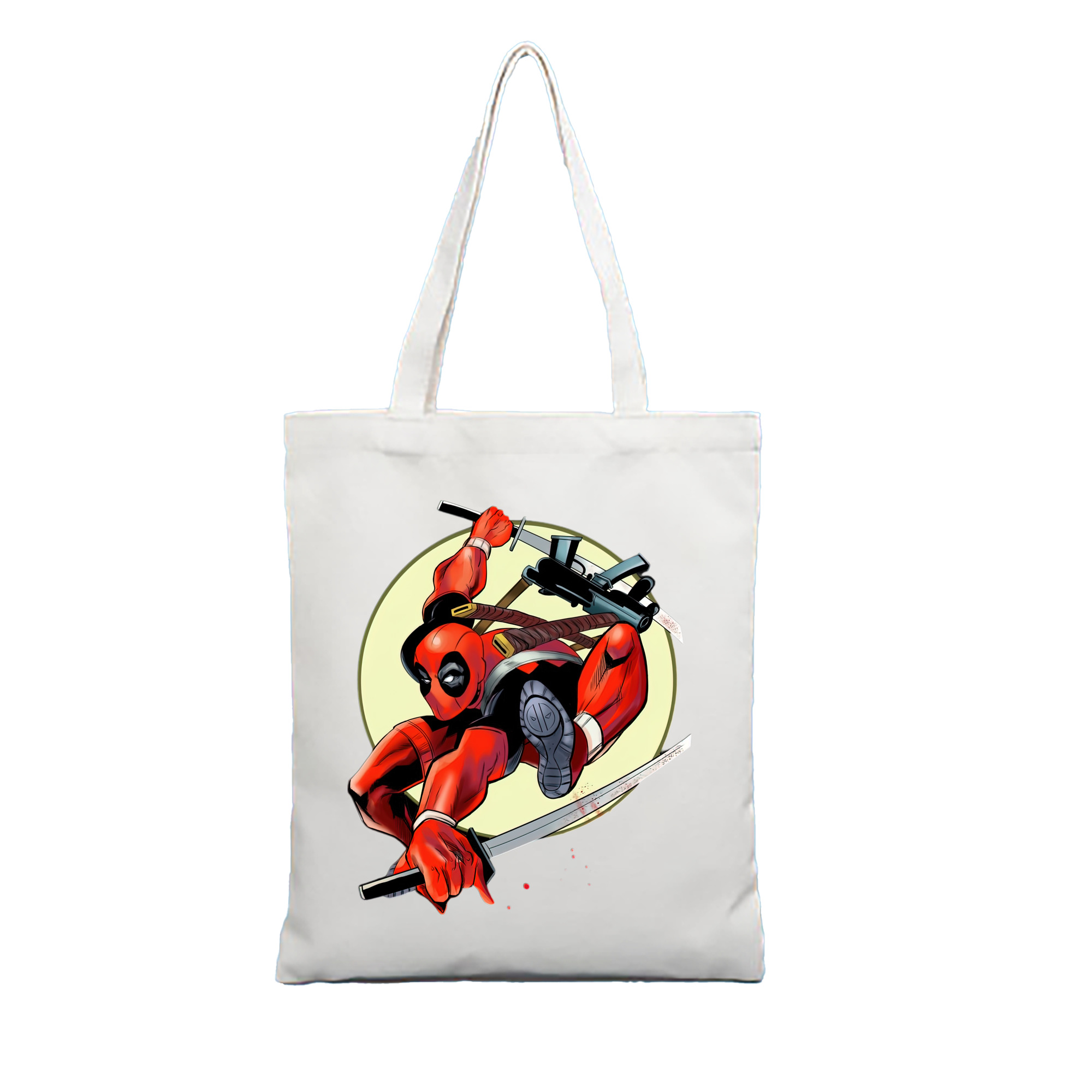 （画像用） Deadpool デッドプール 縦型キャンバス生地手提げバッグ　トートバッグ