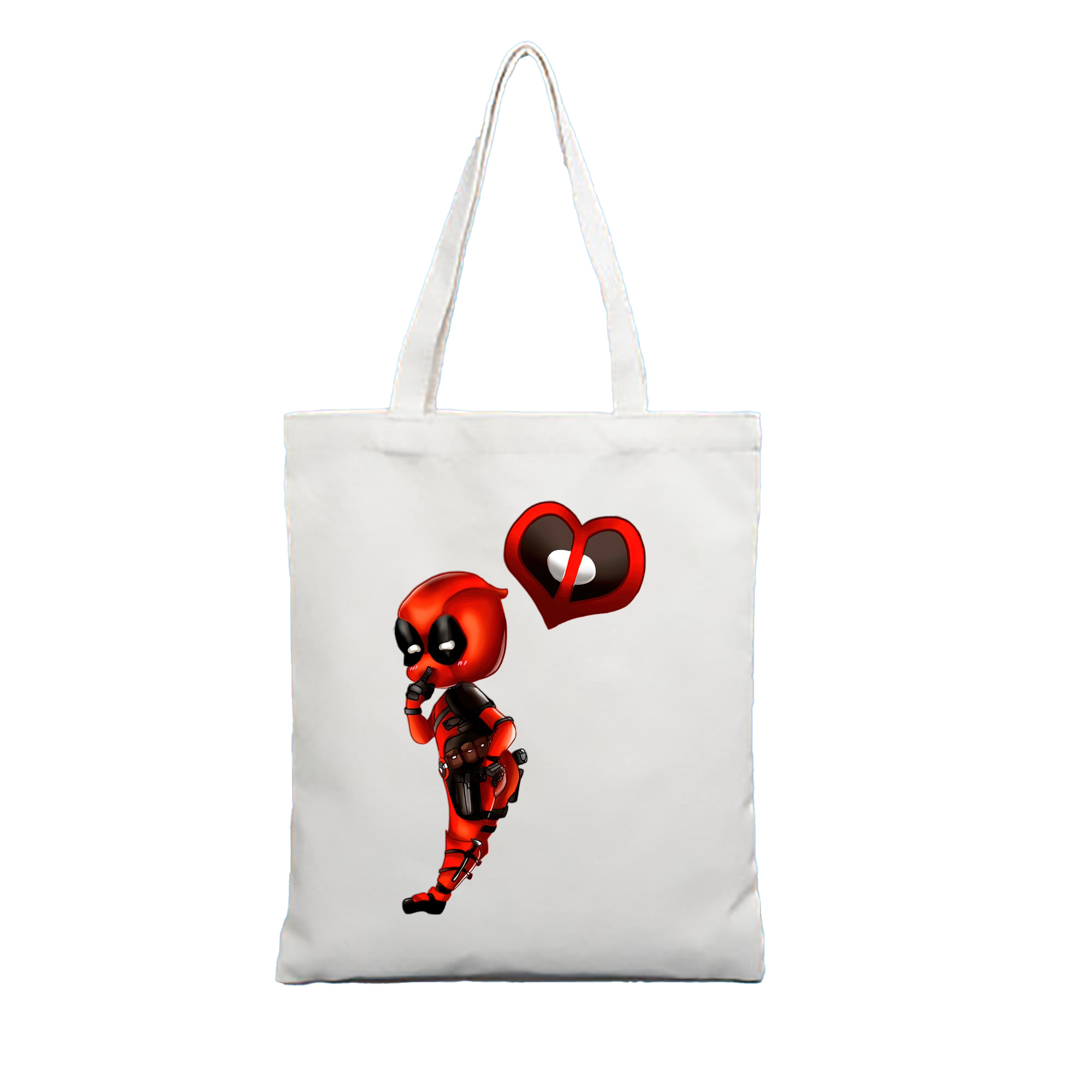 （画像用） Deadpool デッドプール 縦型キャンバス生地手提げバッグ　トートバッグ