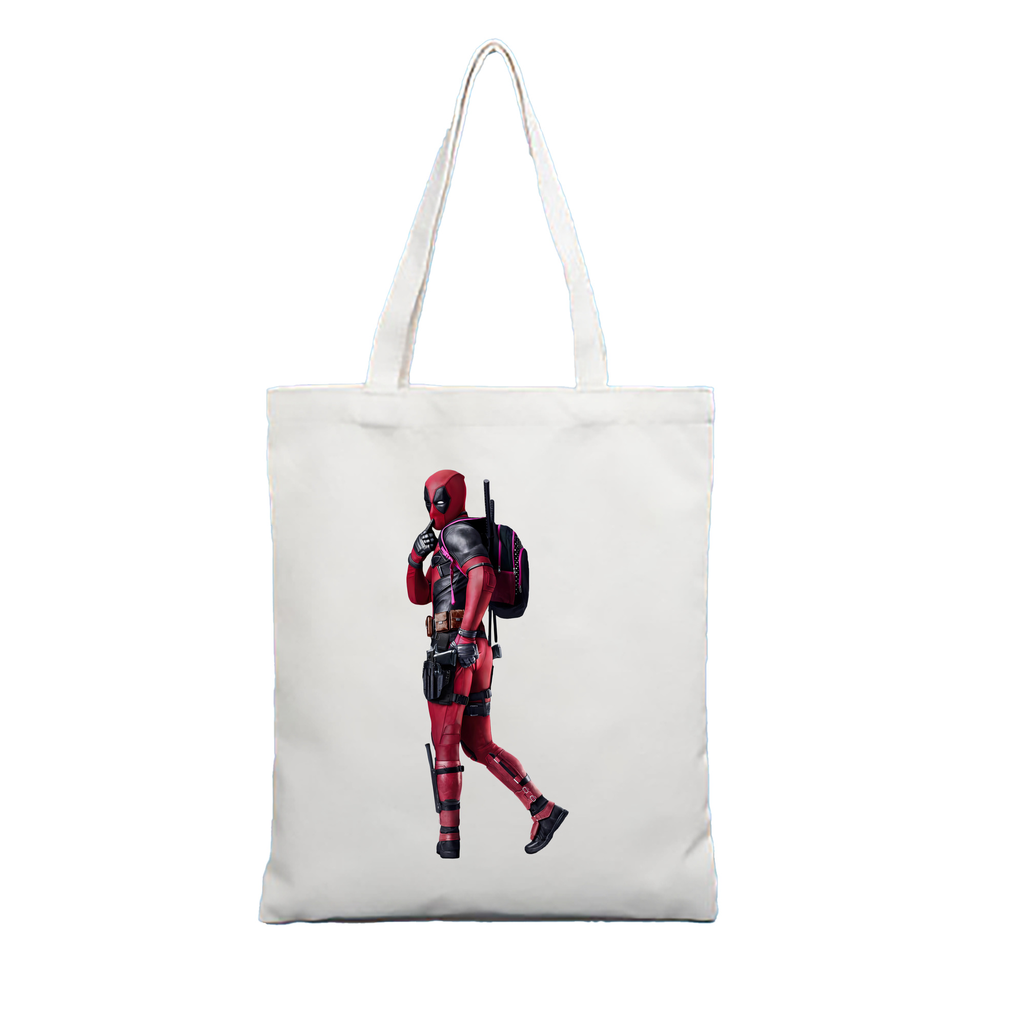（画像用） Deadpool デッドプール 縦型キャンバス生地手提げバッグ　トートバッグ