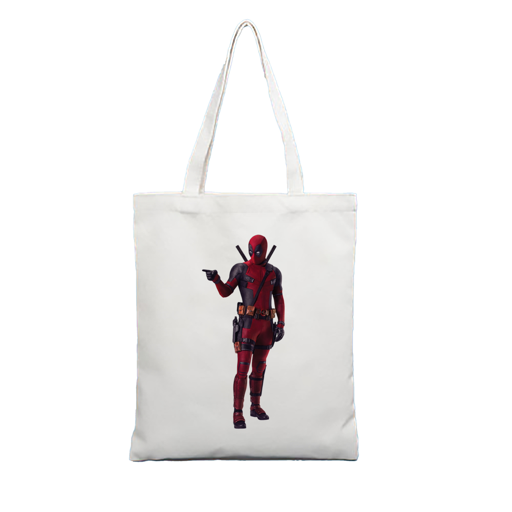 （画像用） Deadpool デッドプール 縦型キャンバス生地手提げバッグ　トートバッグ