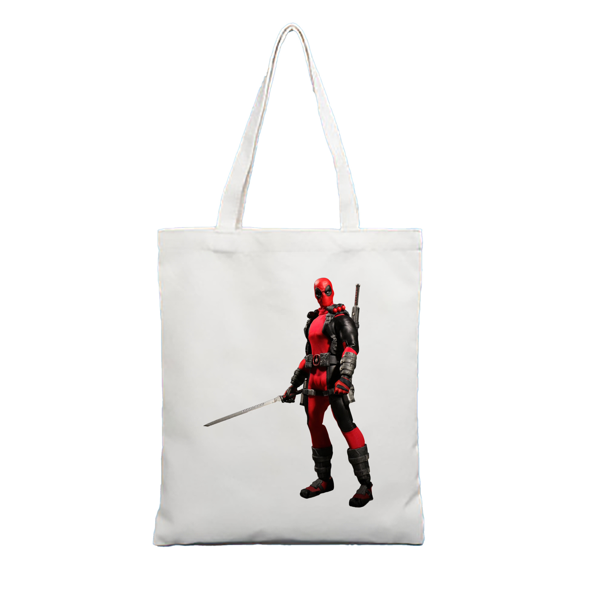 （画像用） Deadpool デッドプール 縦型キャンバス生地手提げバッグ　トートバッグ