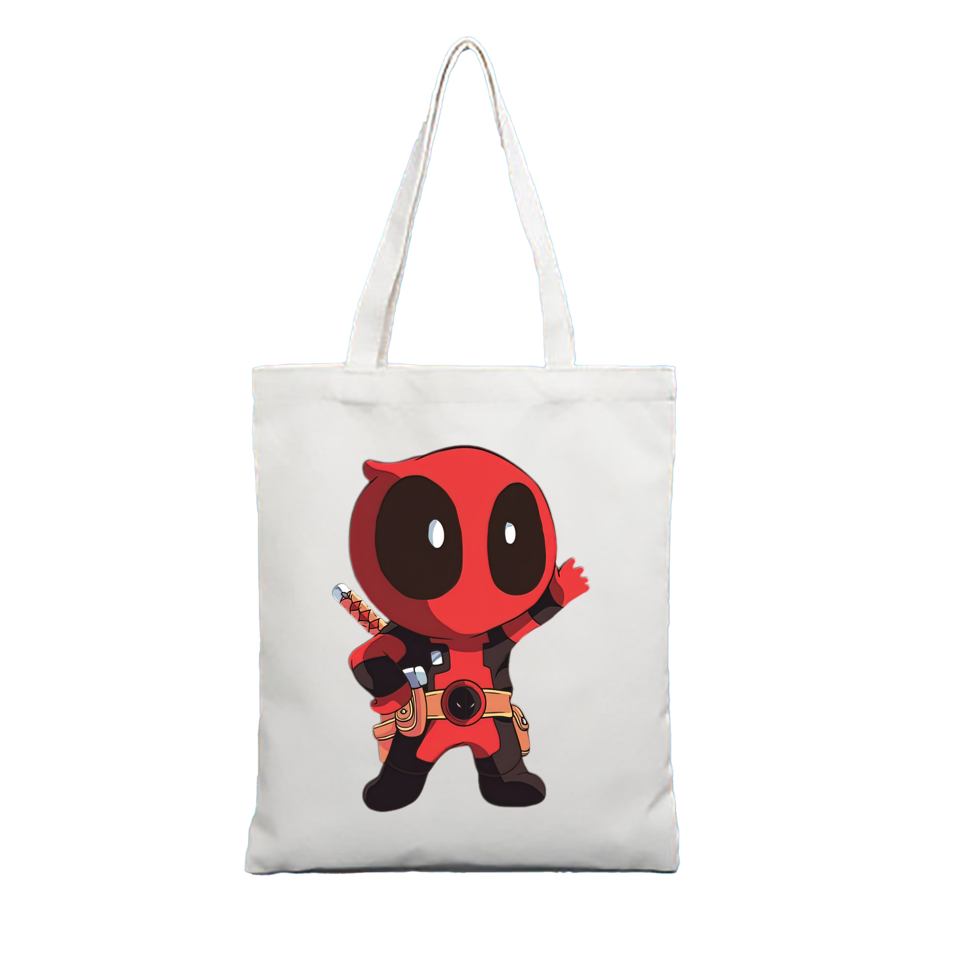 （画像用） Deadpool デッドプール 縦型キャンバス生地手提げバッグ　トートバッグ
