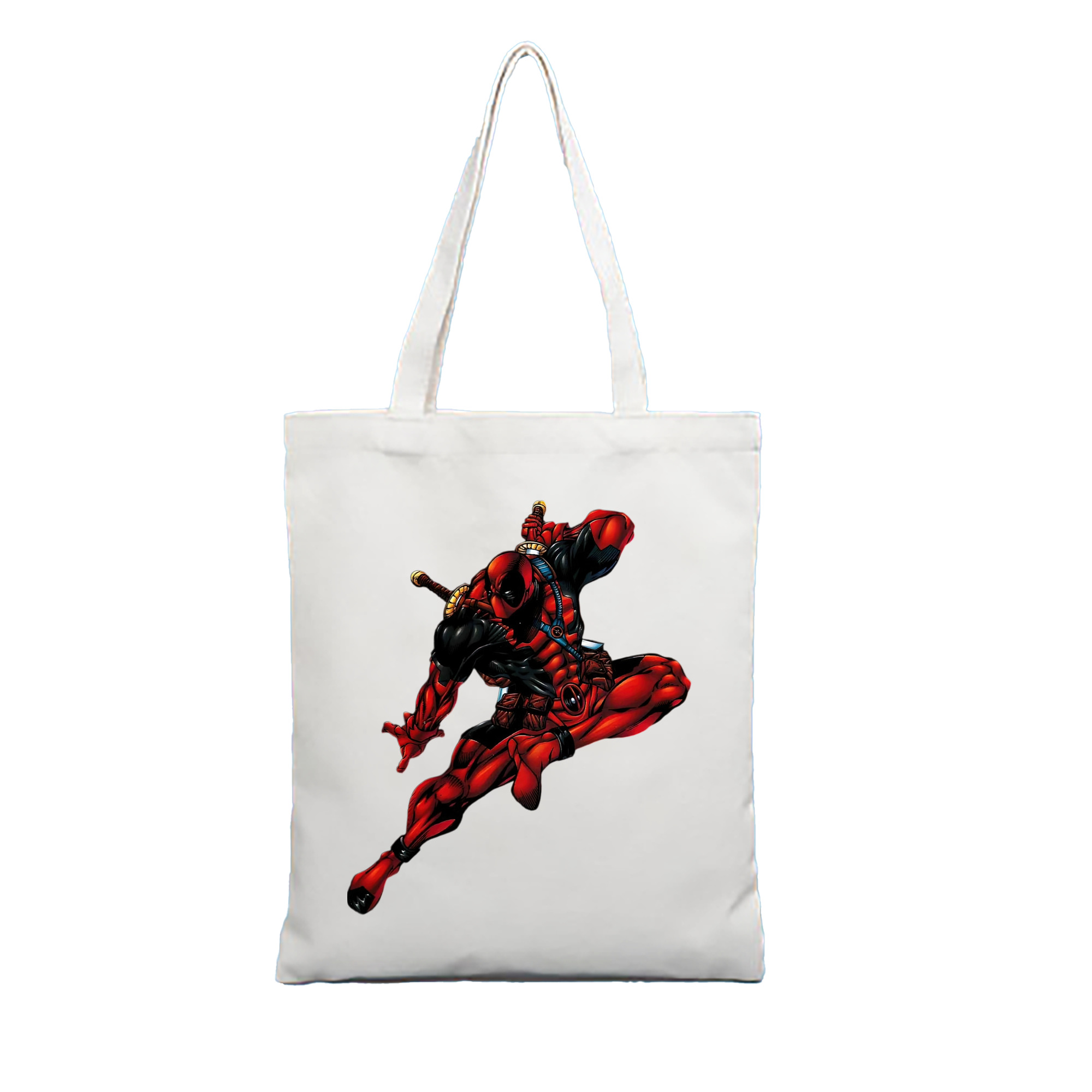 （画像用） Deadpool デッドプール 縦型キャンバス生地手提げバッグ　トートバッグ
