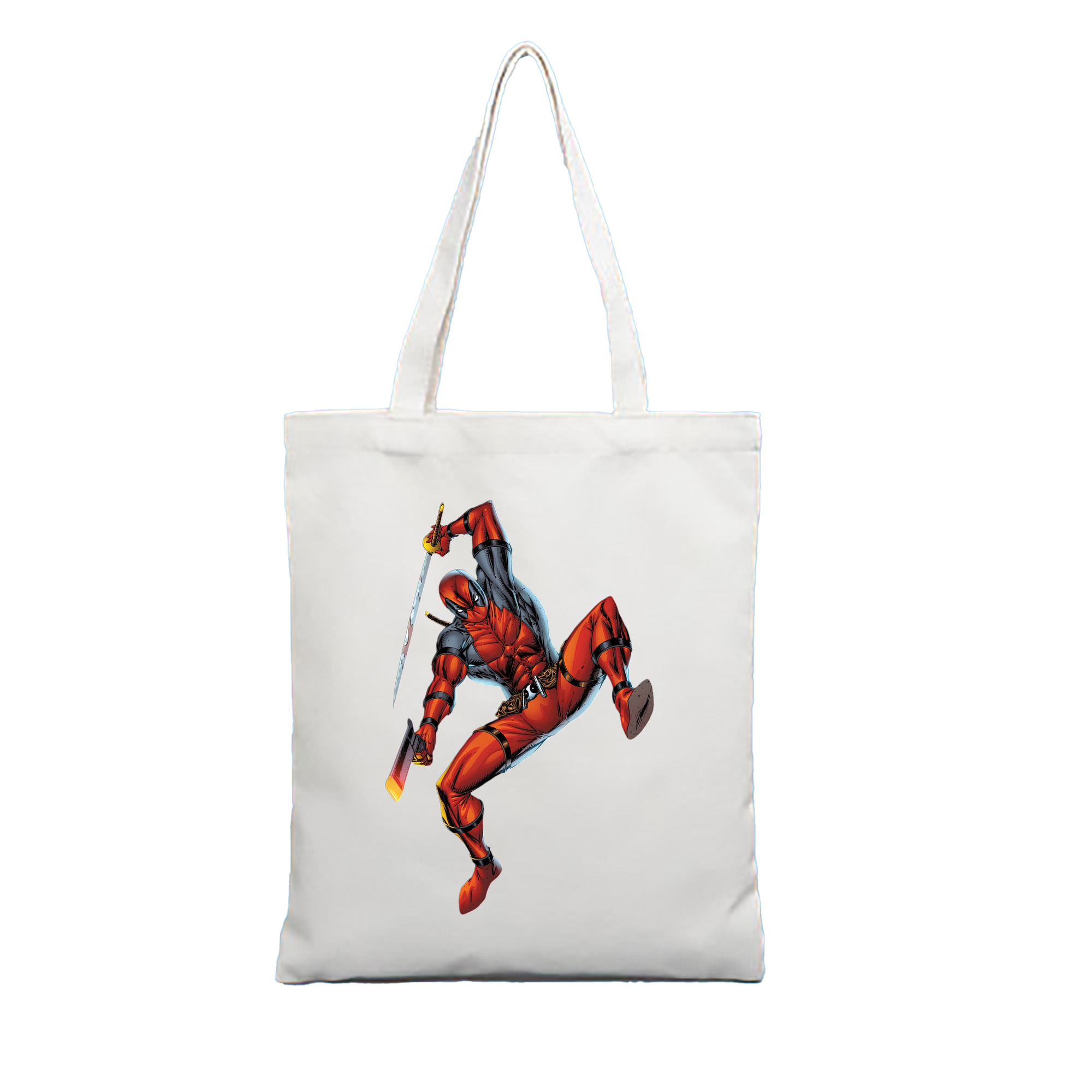 （画像用） Deadpool デッドプール 縦型キャンバス生地手提げバッグ　トートバッグ
