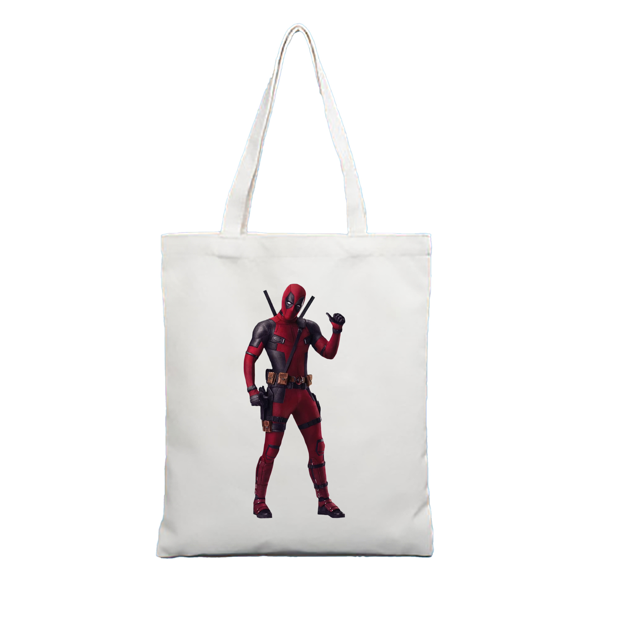 （画像用） Deadpool デッドプール 縦型キャンバス生地手提げバッグ　トートバッグ