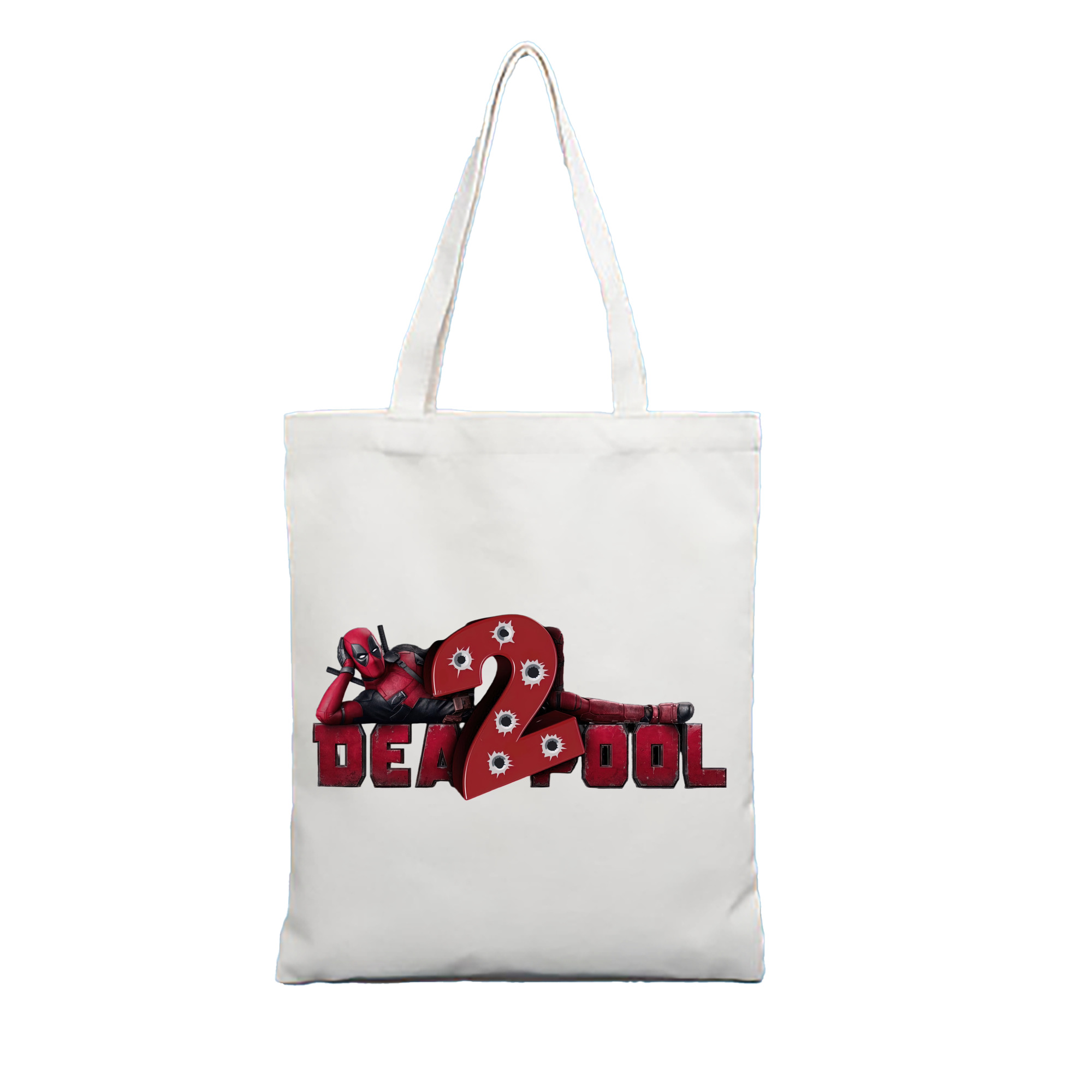 （画像用） Deadpool デッドプール 縦型キャンバス生地手提げバッグ　トートバッグ