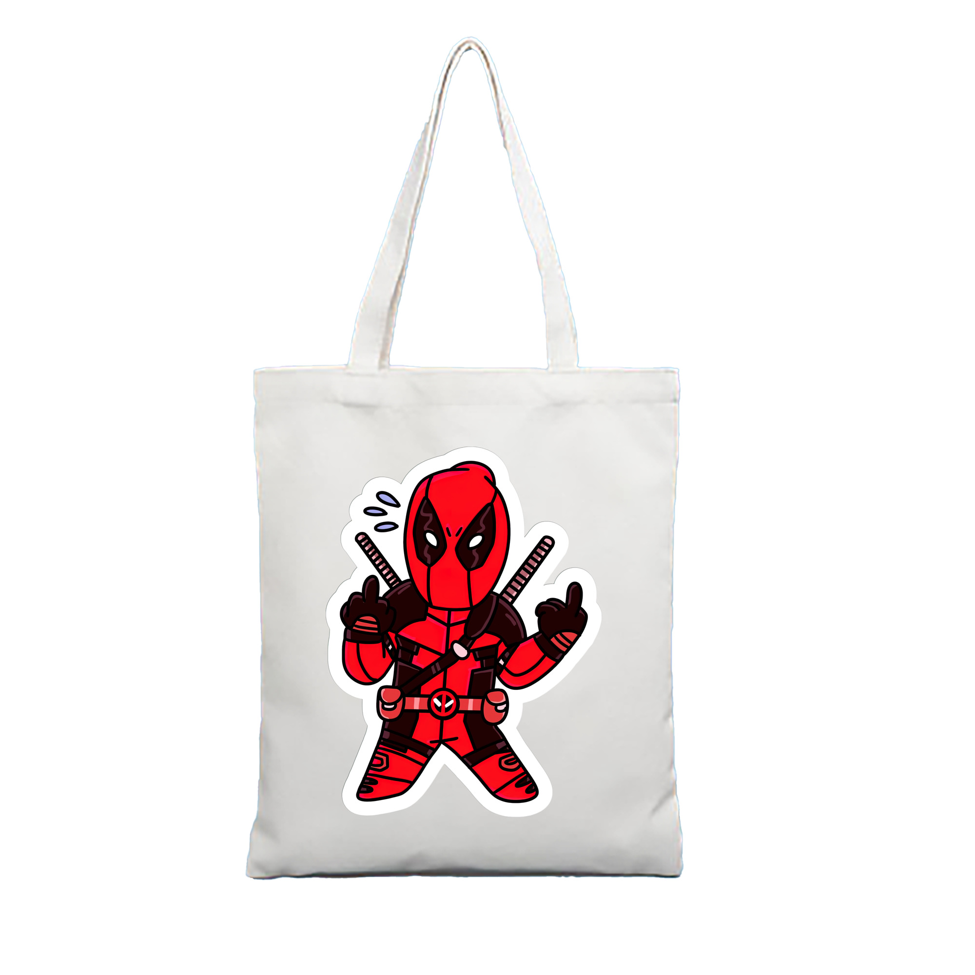 （画像用） Deadpool デッドプール 縦型キャンバス生地手提げバッグ　トートバッグ