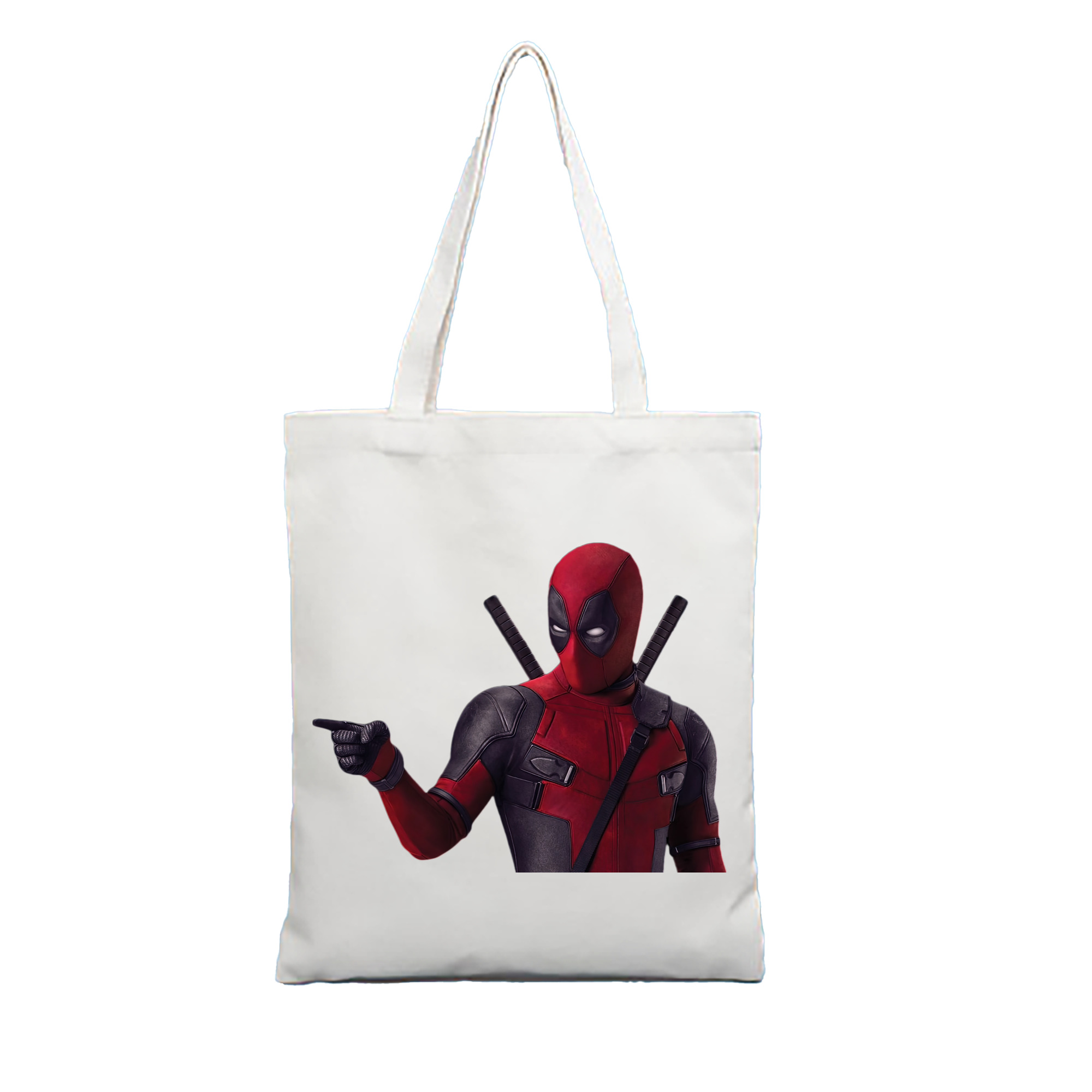 （画像用） Deadpool デッドプール 縦型キャンバス生地手提げバッグ　トートバッグ