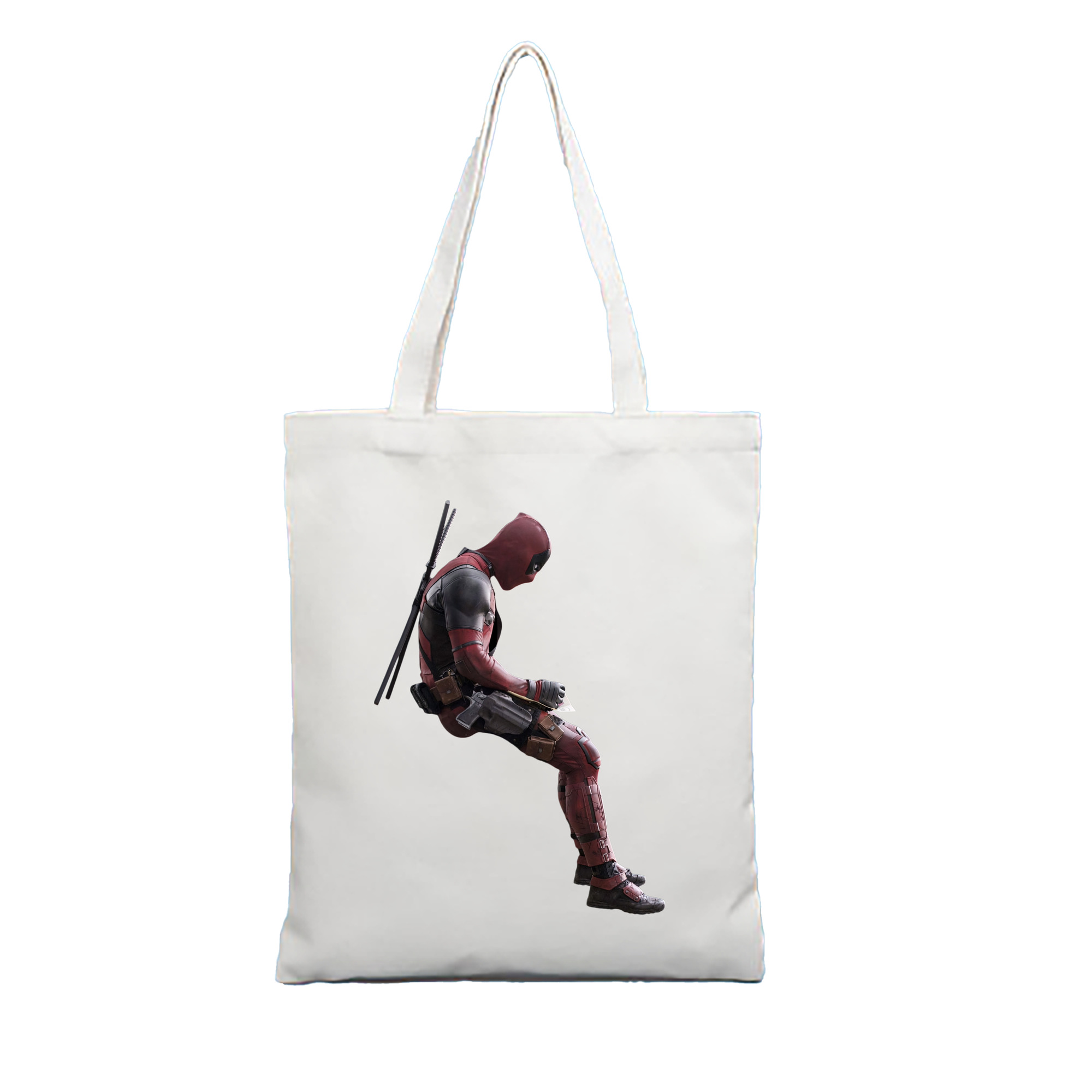 （画像用） Deadpool デッドプール 縦型キャンバス生地手提げバッグ　トートバッグ