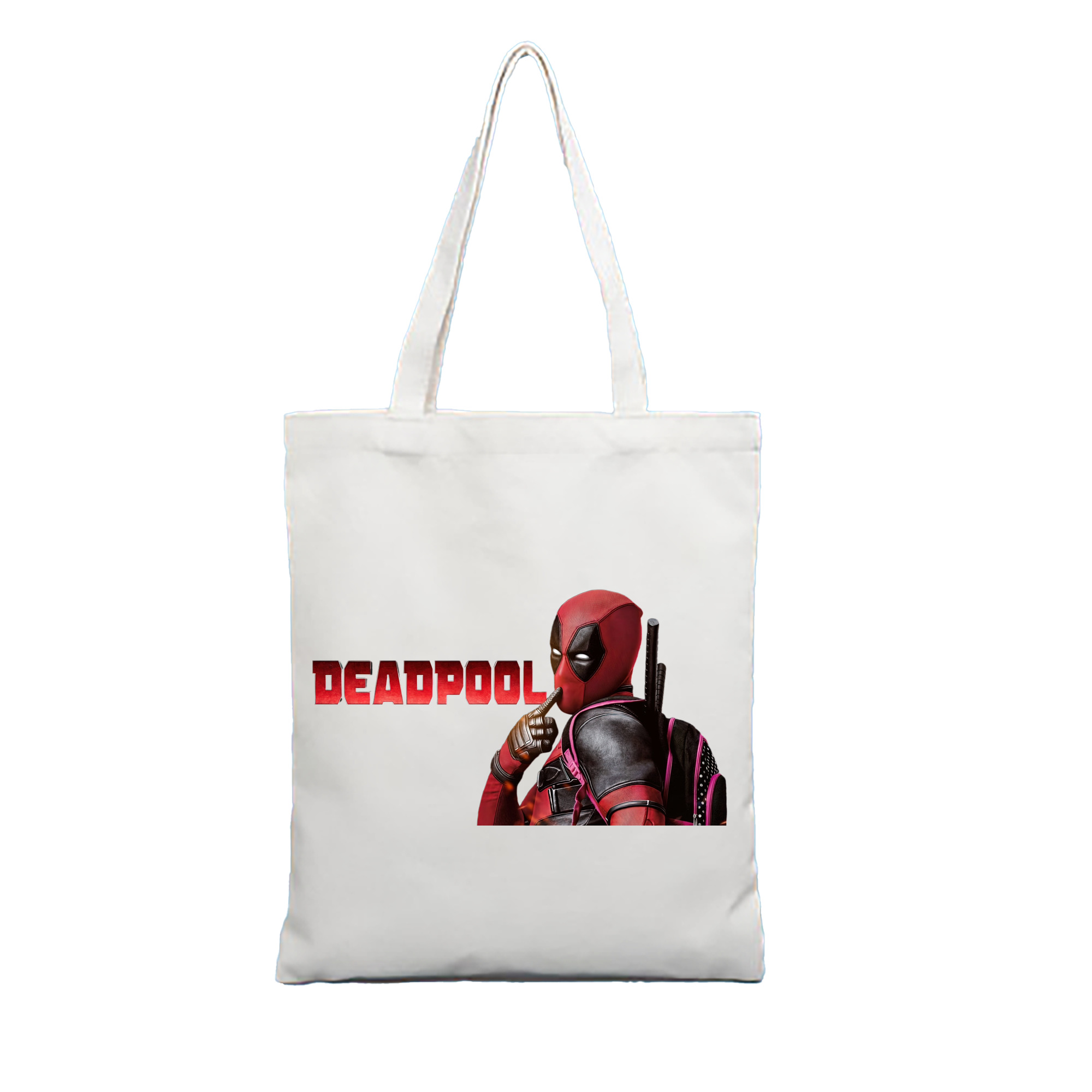 （画像用） Deadpool デッドプール 縦型キャンバス生地手提げバッグ　トートバッグ