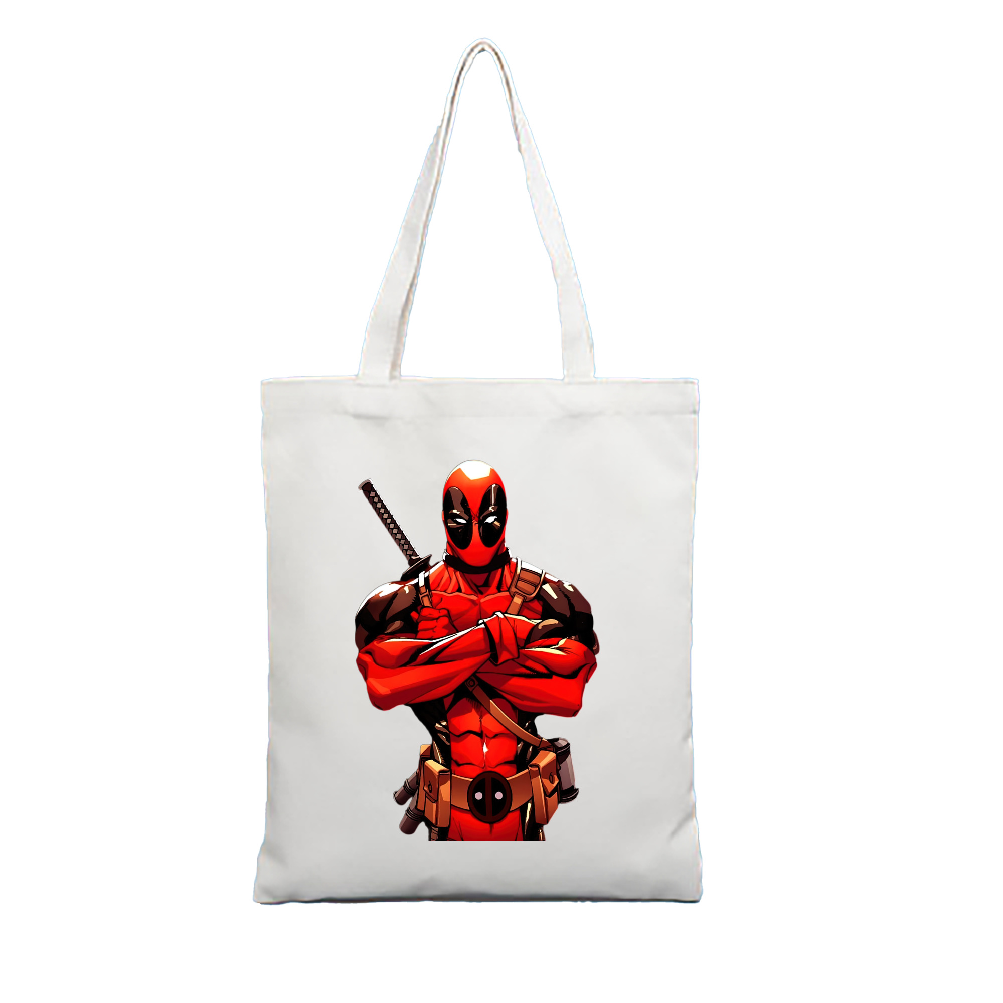 （画像用） Deadpool デッドプール 縦型キャンバス生地手提げバッグ　トートバッグ