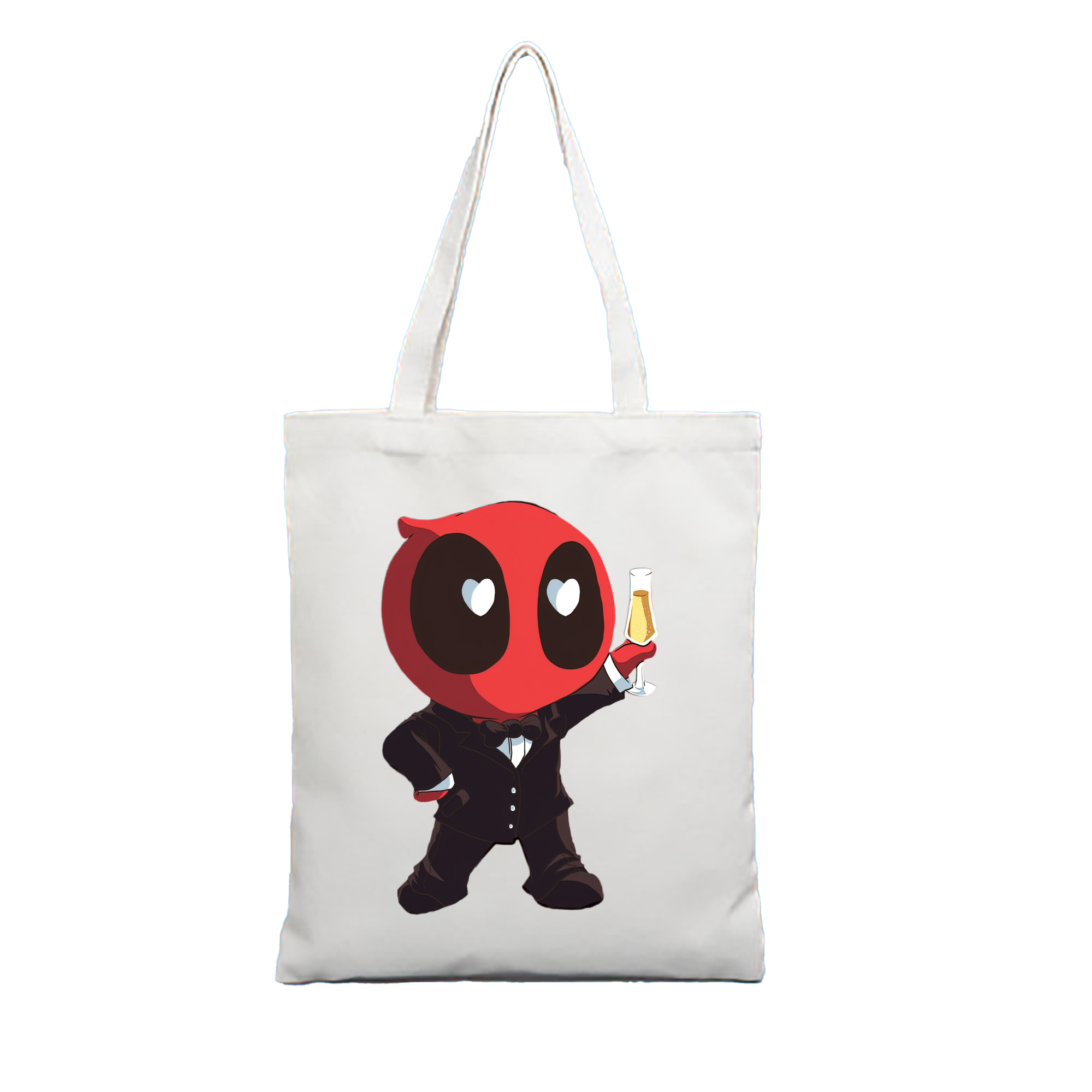 （画像用） Deadpool デッドプール 縦型キャンバス生地手提げバッグ　トートバッグ