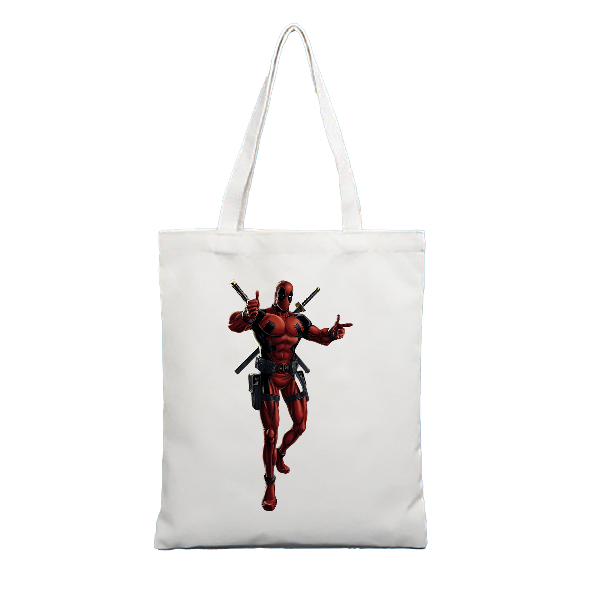 （画像用） Deadpool デッドプール 縦型キャンバス生地手提げバッグ　トートバッグ