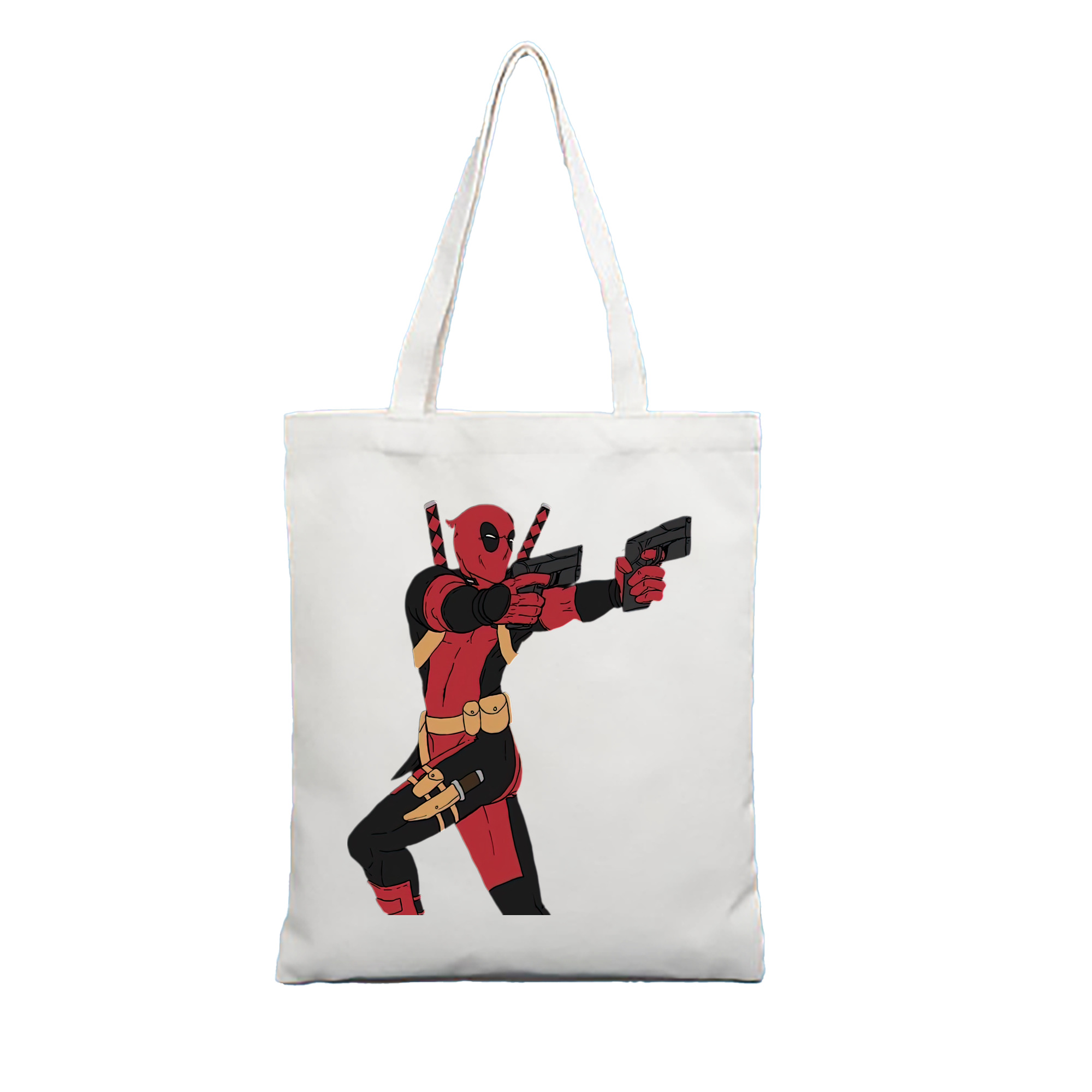 （画像用） Deadpool デッドプール 縦型キャンバス生地手提げバッグ　トートバッグ